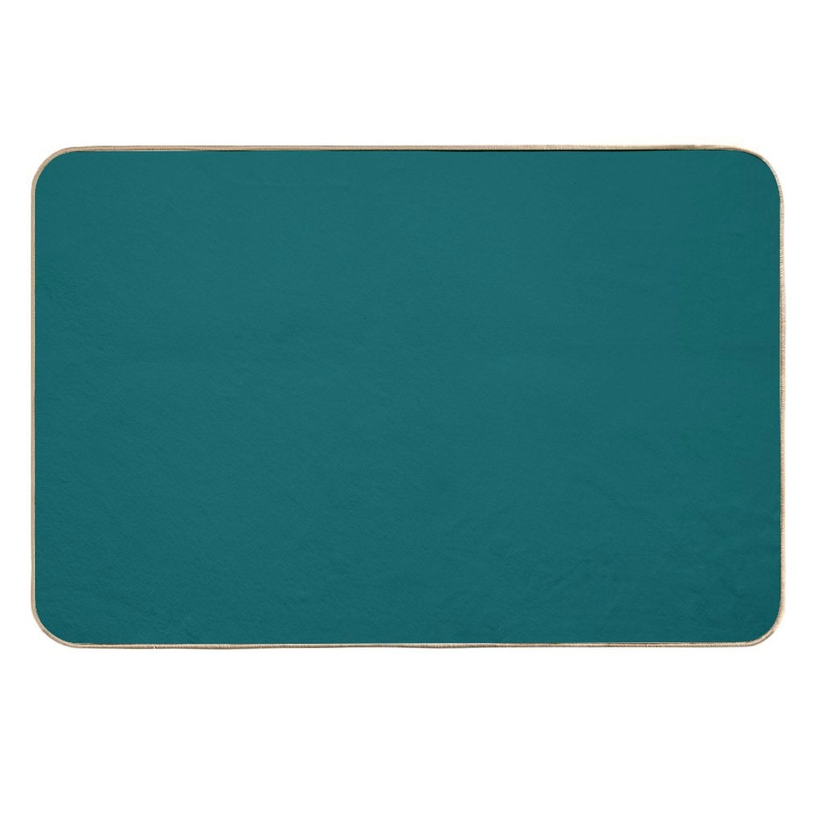 Ocean Blue Blue Solid Color  Slip-Resistant Bath Mat