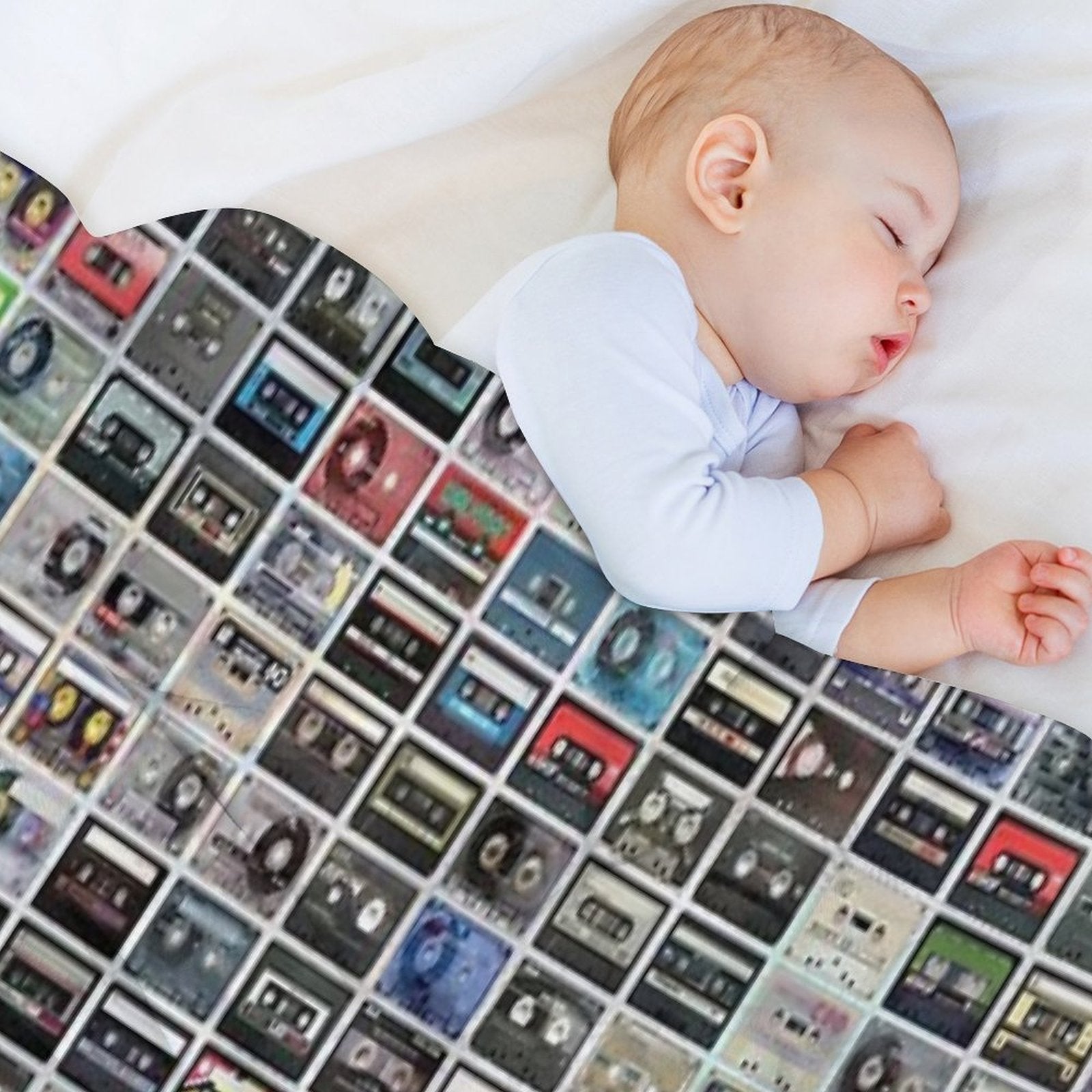 Cassettes All-season Throw Blanket