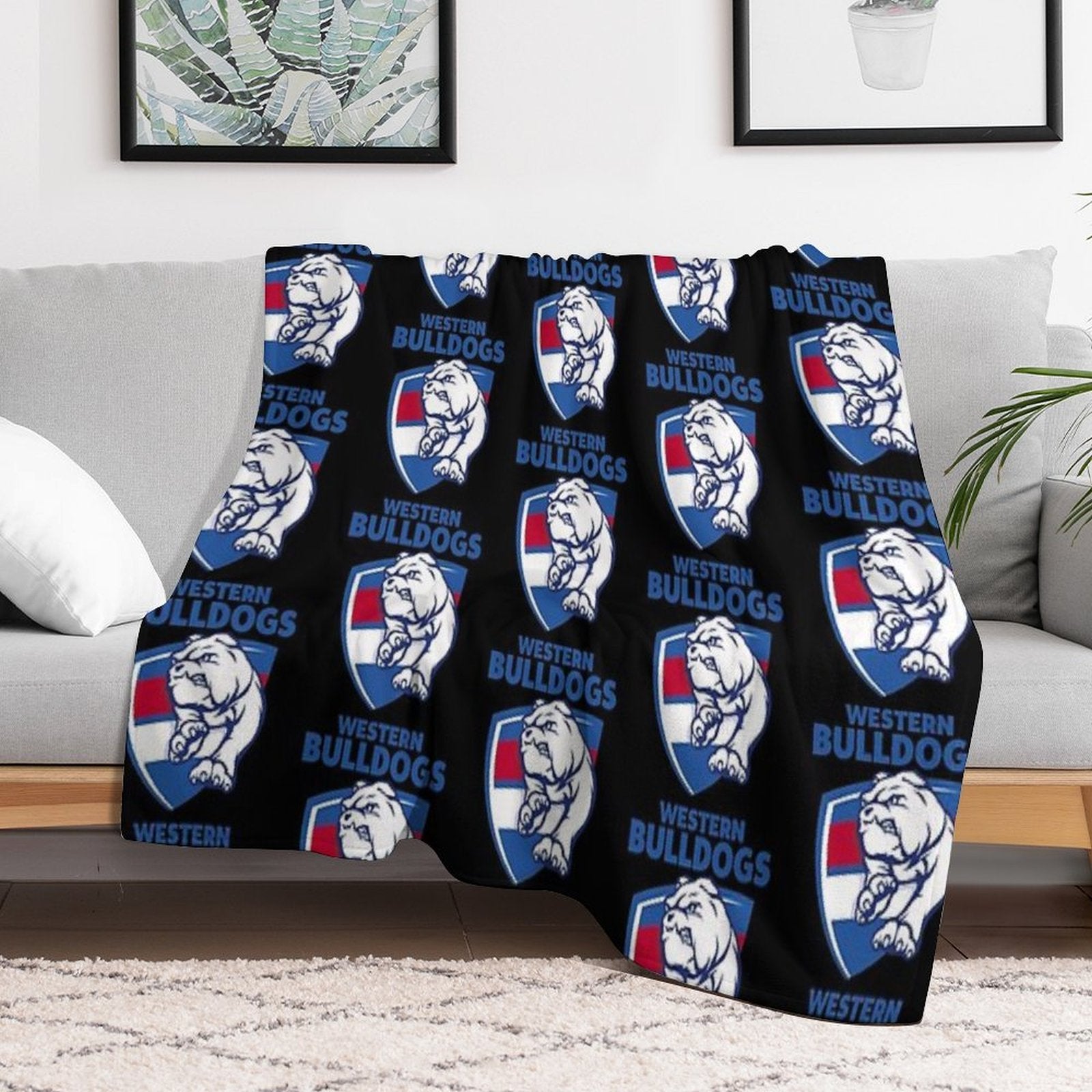 Bulldogs-western Machine-washable Throw Blanket