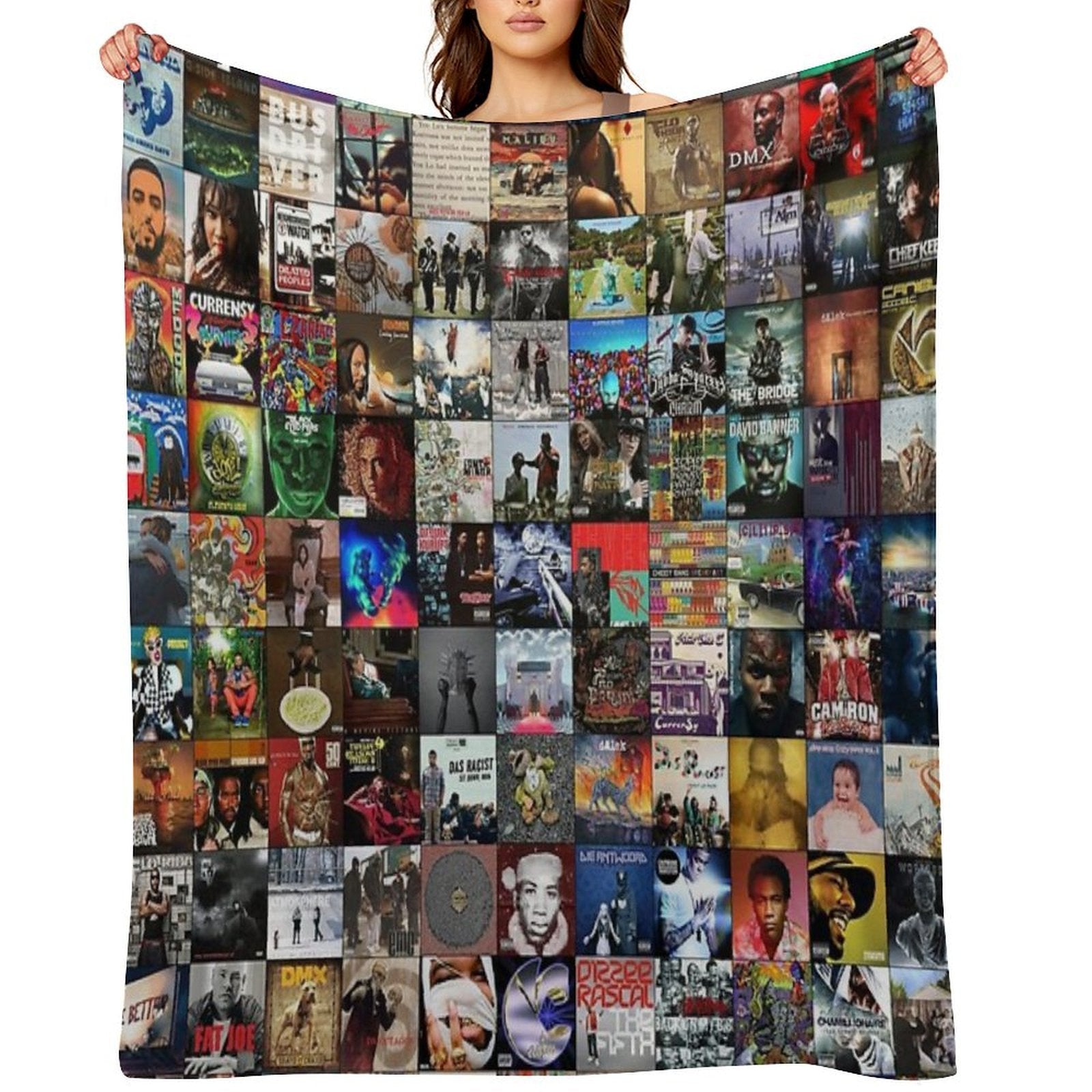 Rap Music Albums Multi-functional Throw Blanket