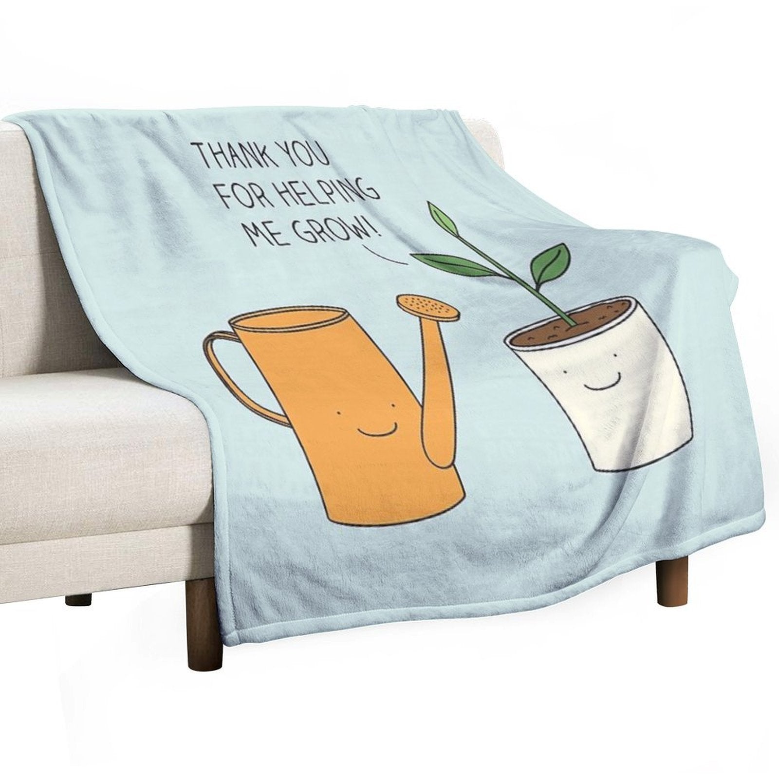 Thank You for Helping Me Grow! Versatility Throw Blanket