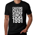 30 Years Old 1991 Causing Chaos Funny 30th Birthday  Lightweight T-Shirt