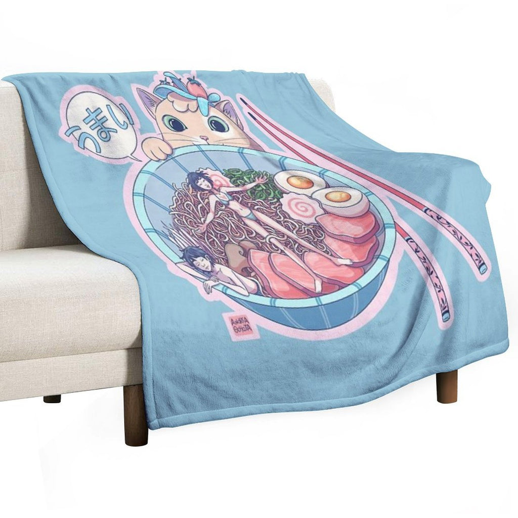 Ramen Time! Comfort Throw Blanket
