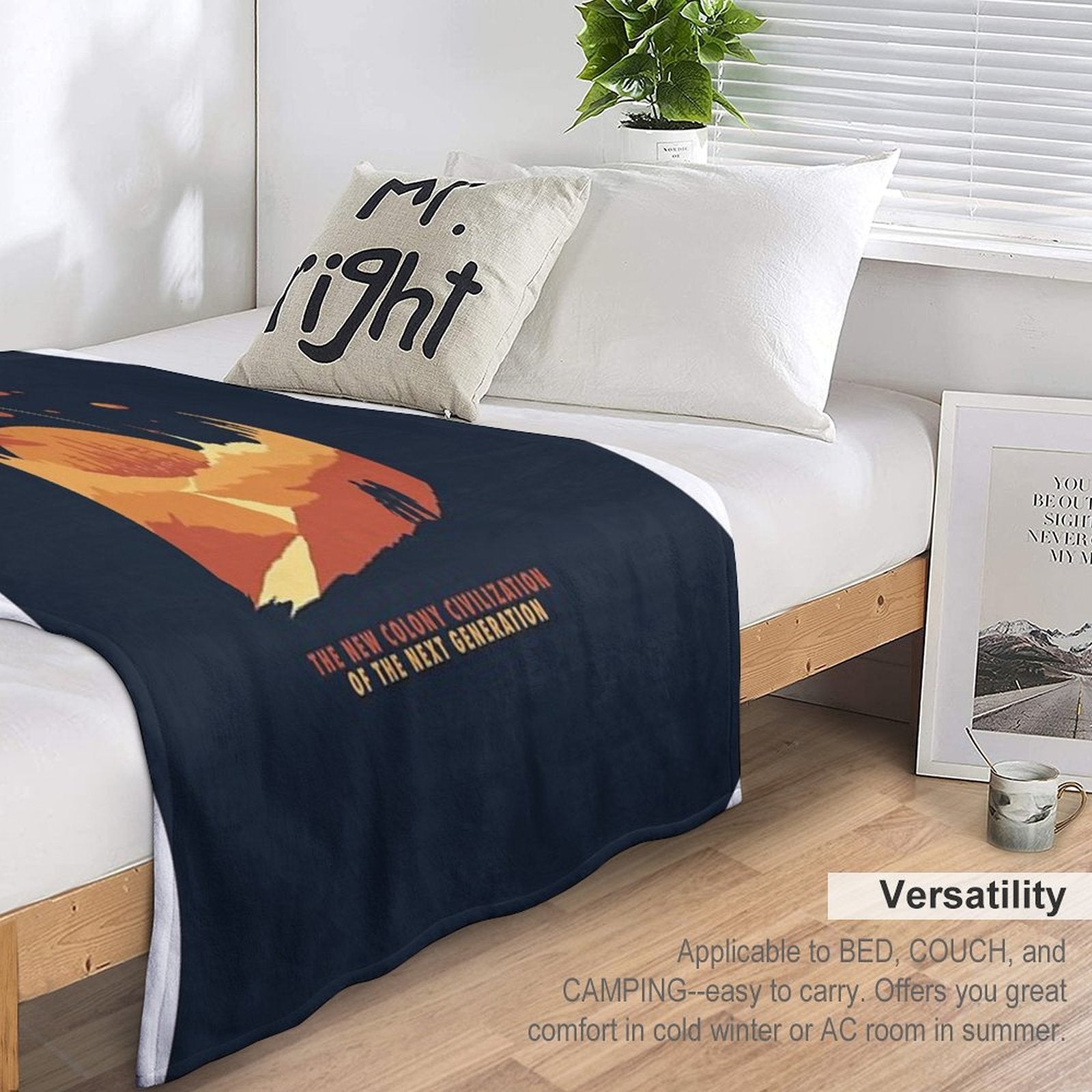 Welcome to Mars Multi-functional Throw Blanket