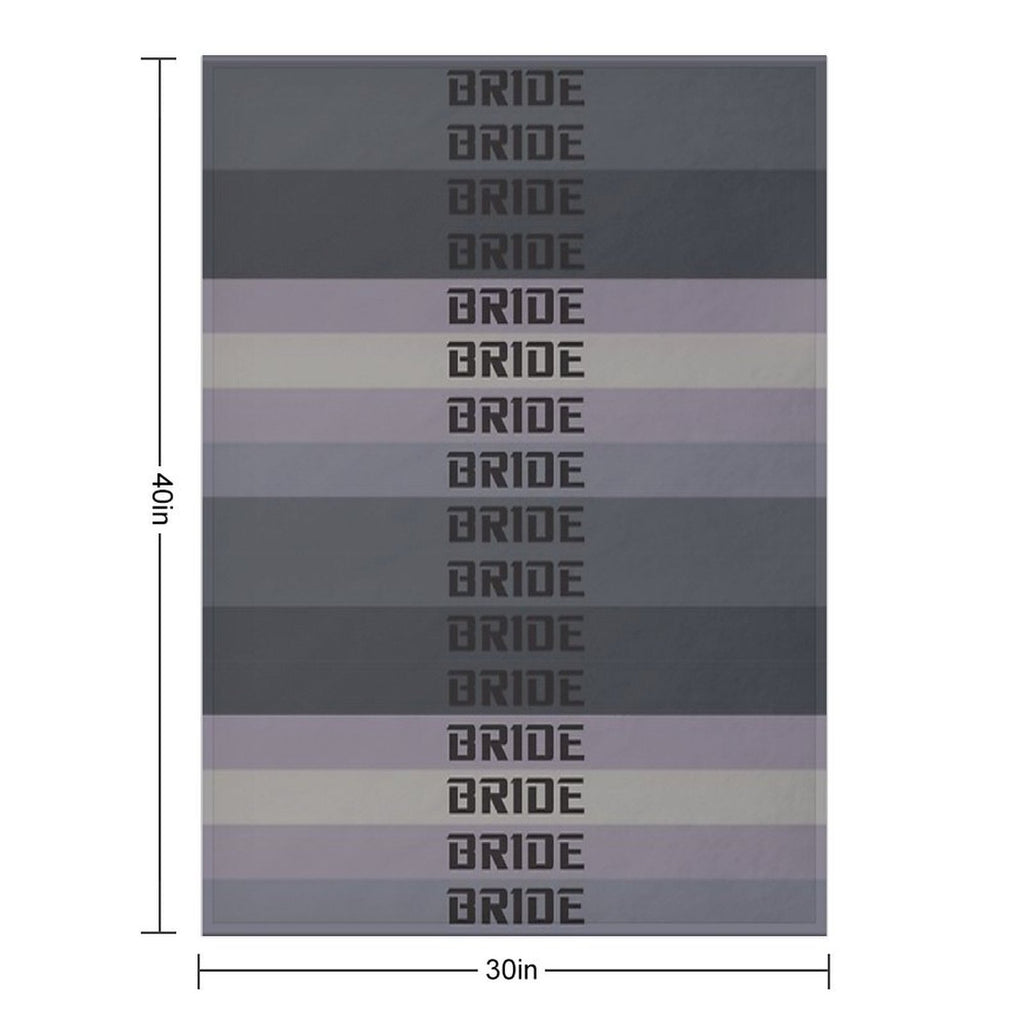 BRIDE JDM MATERIAL Eco-conscious Throw Blanket