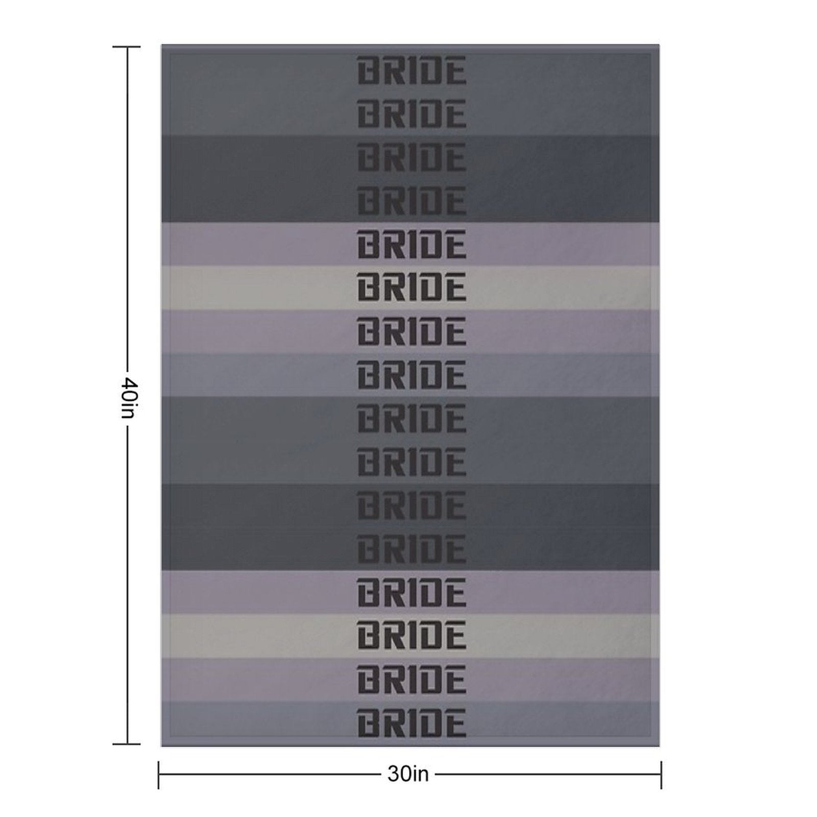 BRIDE JDM MATERIAL Eco-conscious Throw Blanket