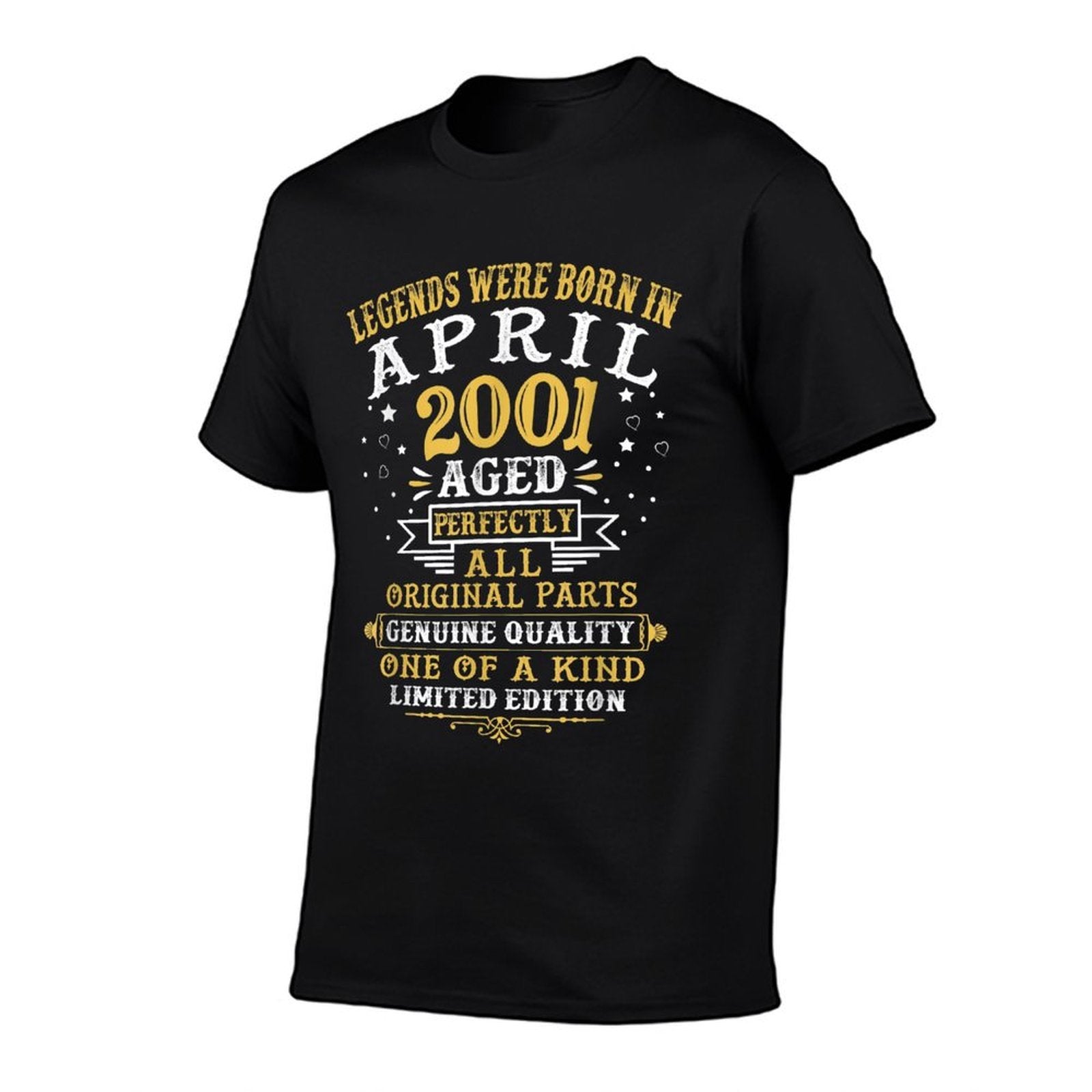 Legends Were Born In April 2001 21 Years Old 21st Birthday  Vintage-inspired T-Shirt