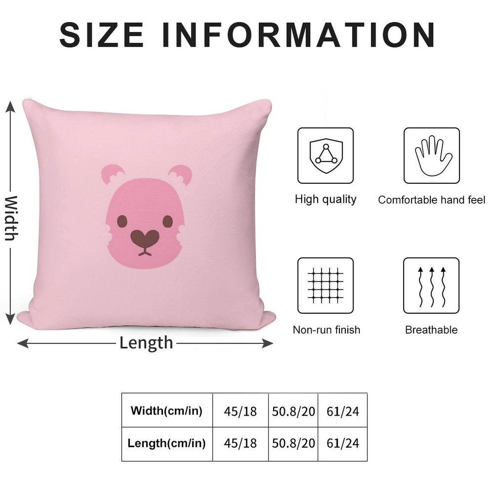 Lion! Soft Short Plush Fabric Throw Pillow