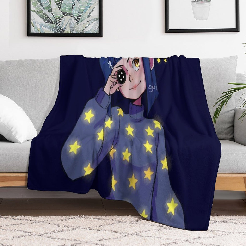 Coraline Shining Stars Versatility Throw Blanket