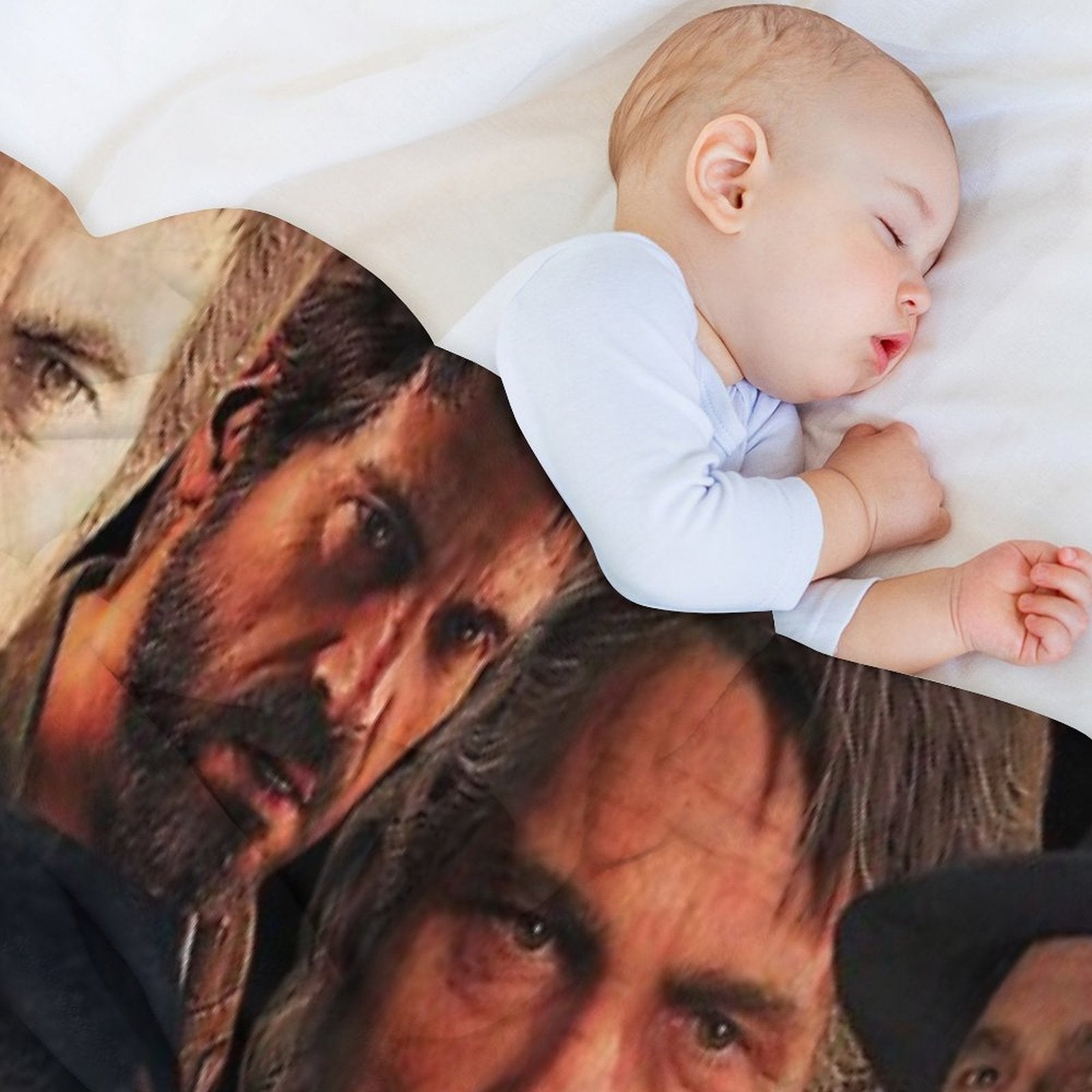 Last of Us Joel Collage Velvety-soft Throw Blanket