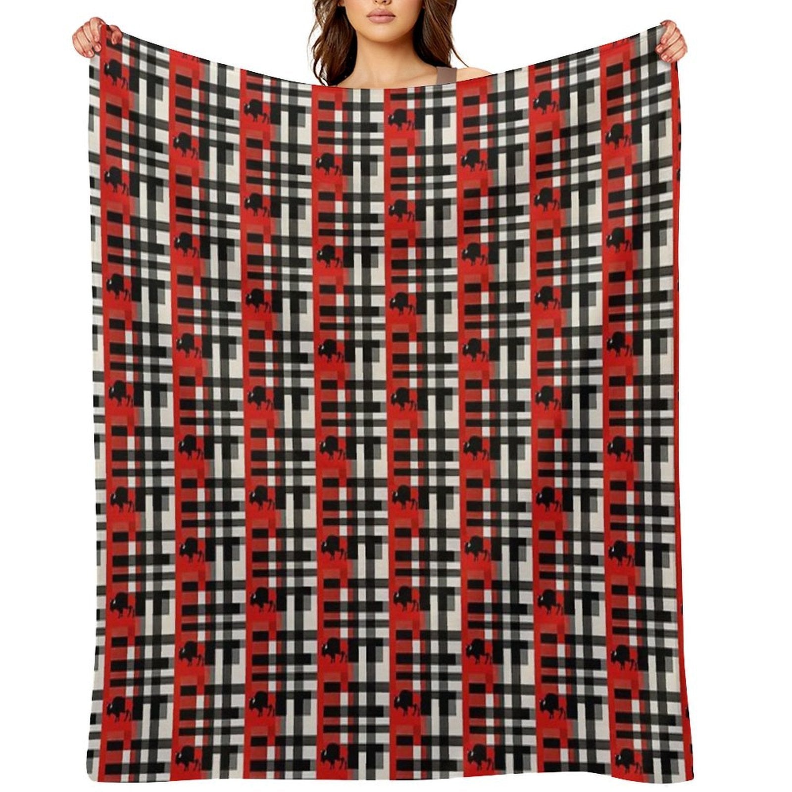 Plaid Pattern PT5120 Wrinkle-free Throw Blanket