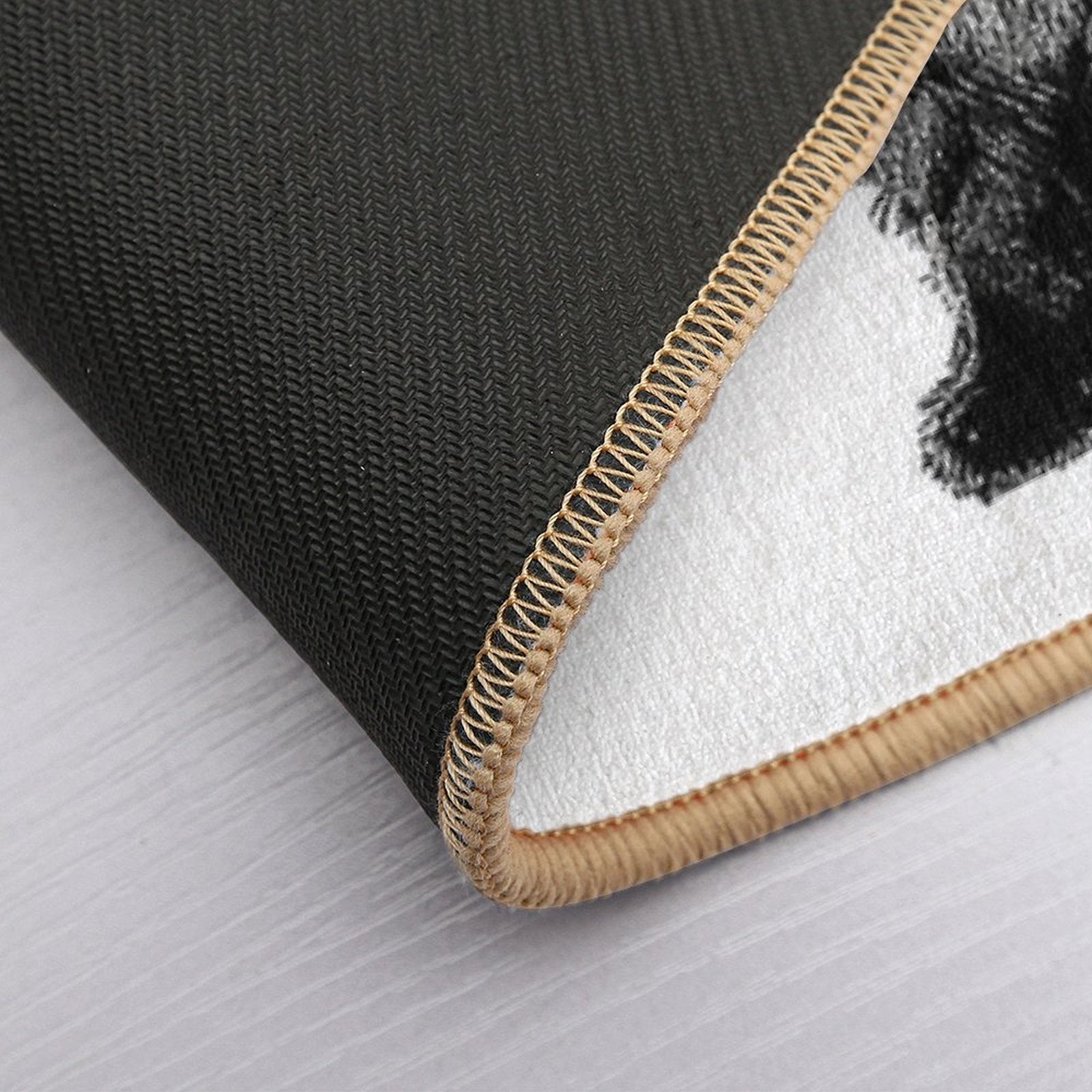Grunge Newfie  Non-Slip Bath Mat