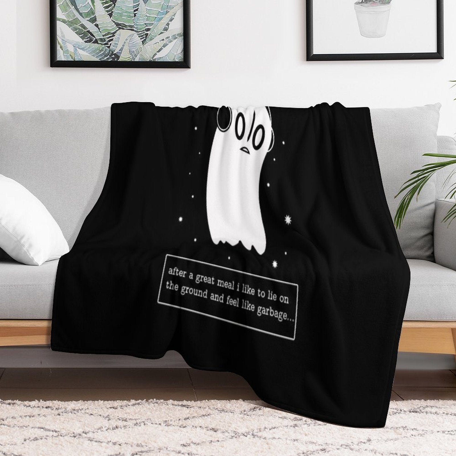 Undertale The Napstablook Way Premium Throw Blanket