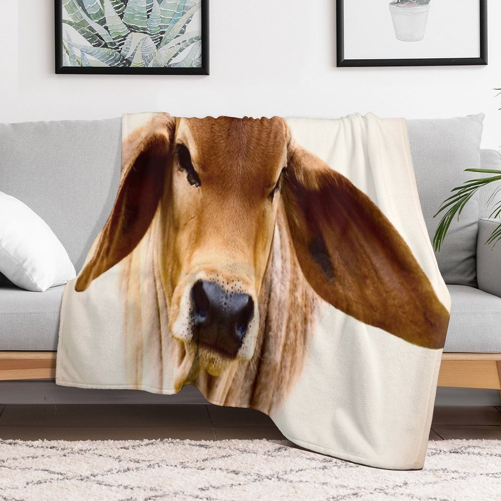BRAHMAN CALF, Versatility Throw Blanket