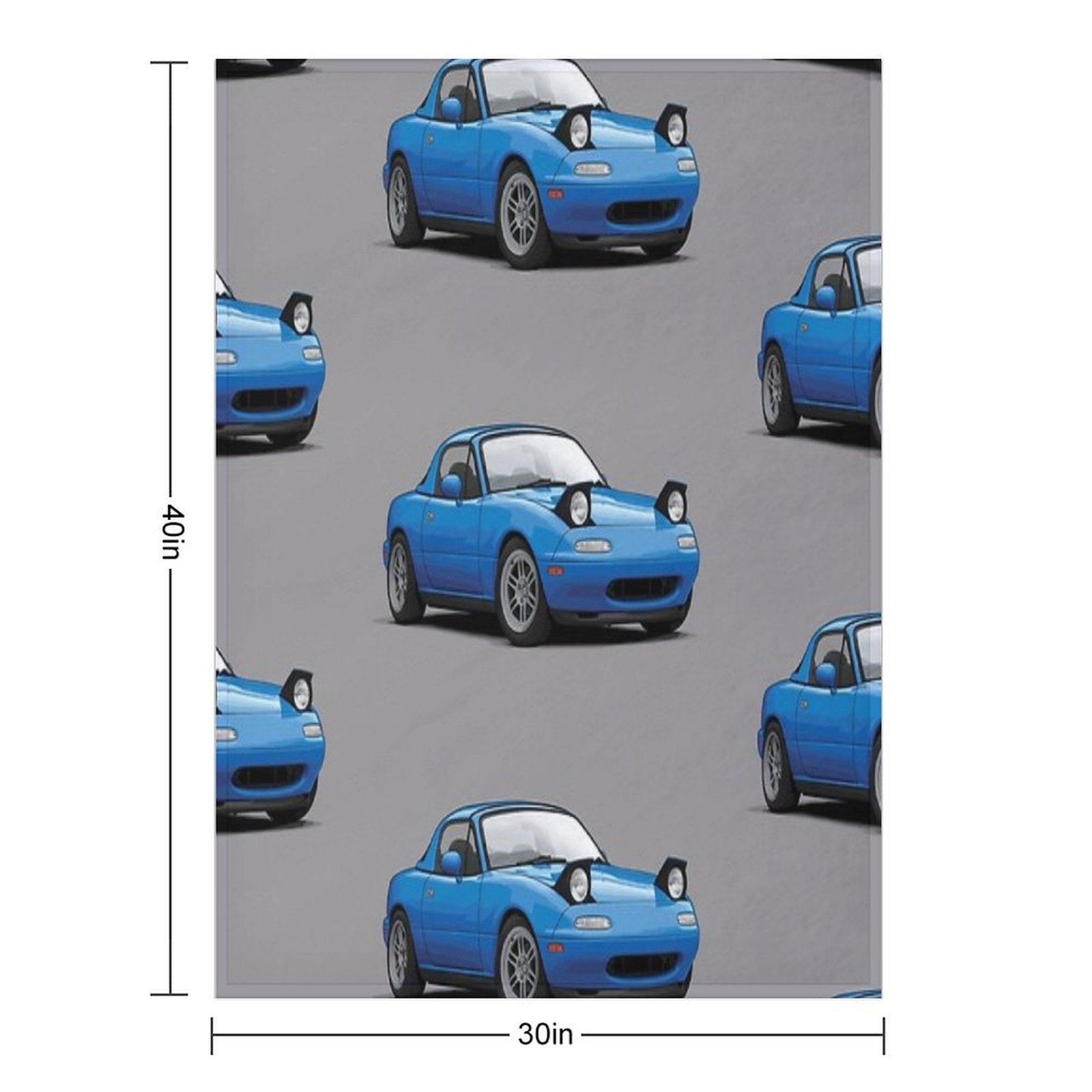 Mx5  Miata NA MK1 Illustration All-season Throw Blanket