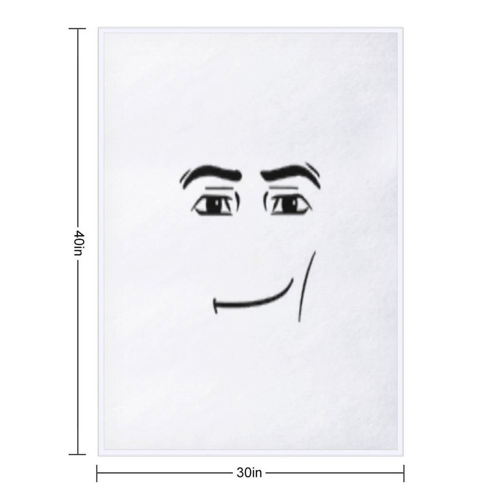 The Man Face Durable Throw Blanket
