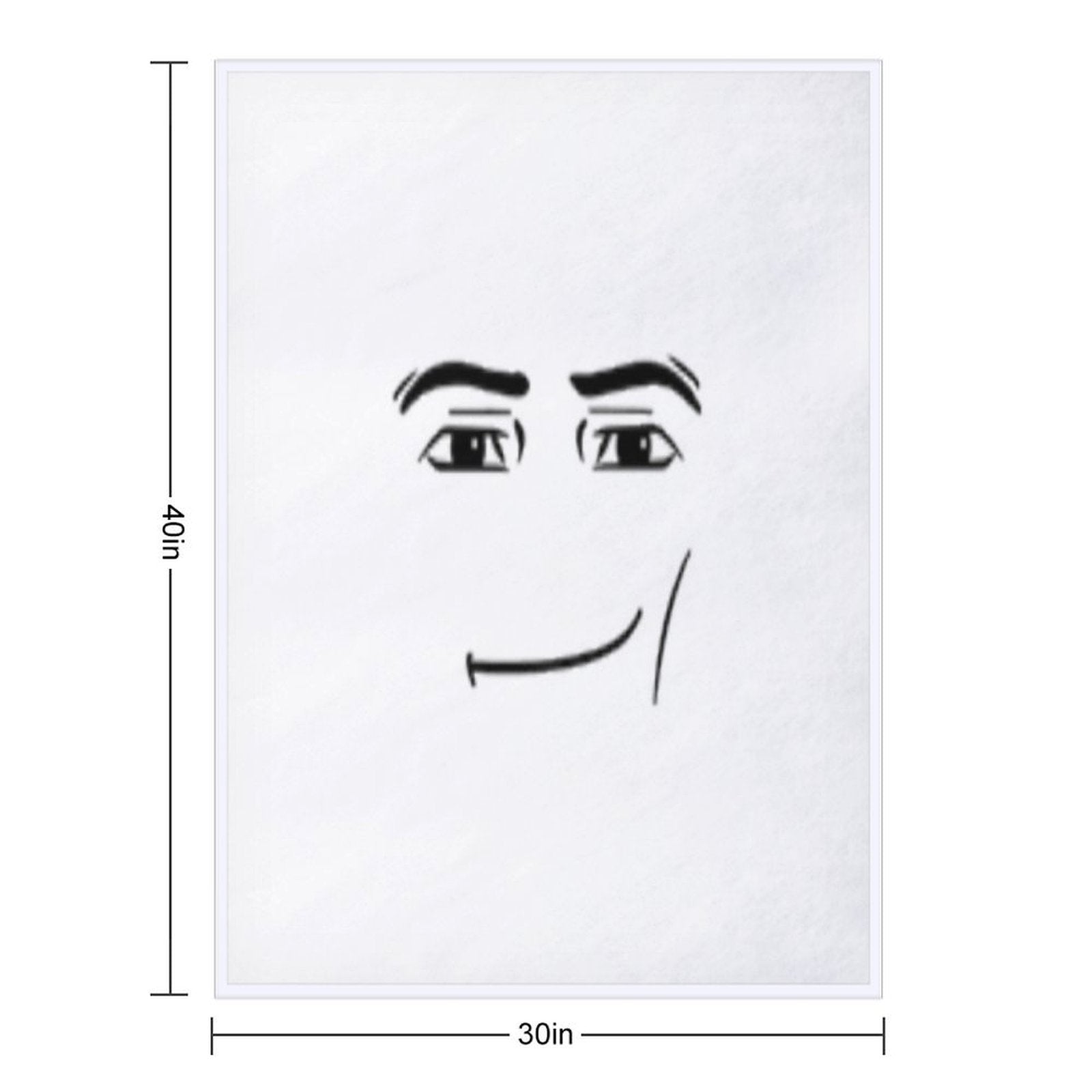 The Man Face Durable Throw Blanket