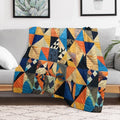Bed Cover Patchwork Shrink-resistant Throw Blanket