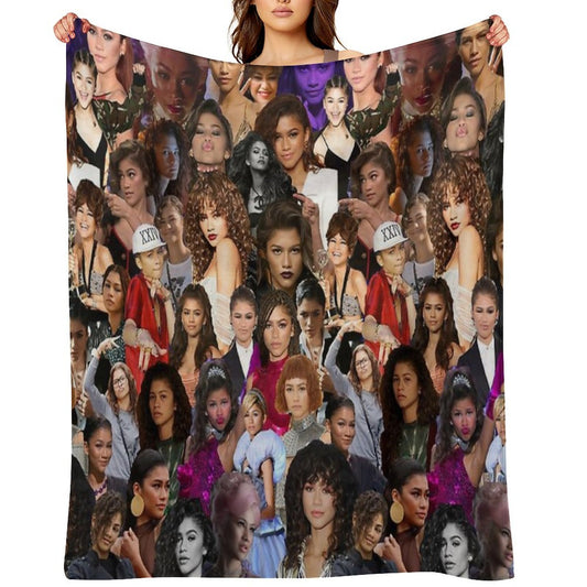 Zendaya Collage Versatility Throw Blanket