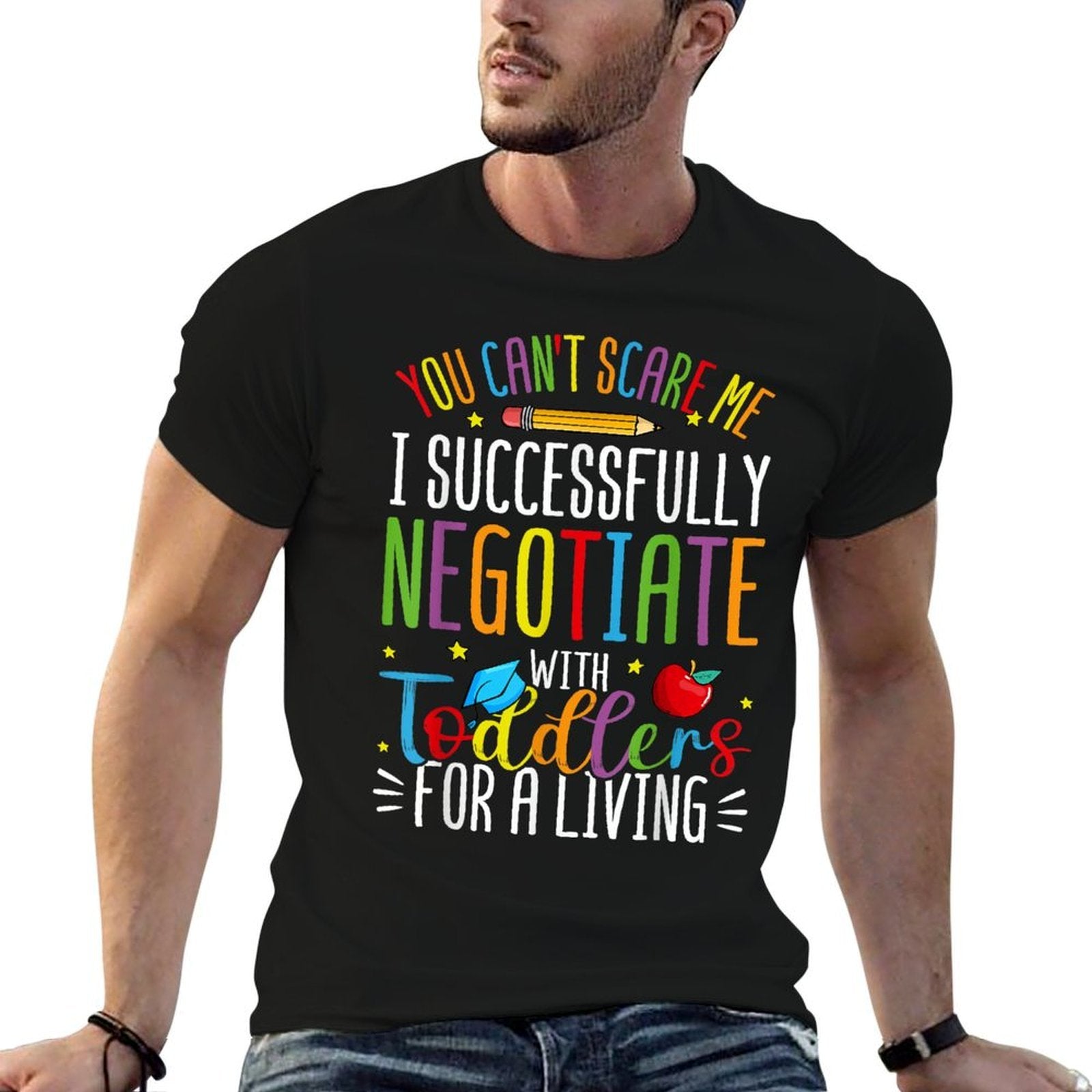 Toddler Negotiator Funny Preschool Teacher Humor Babysitters  Easy-care T-Shirt