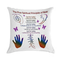 The 5 Principles of Reiki Soft Hidden Zipper Throw Pillow