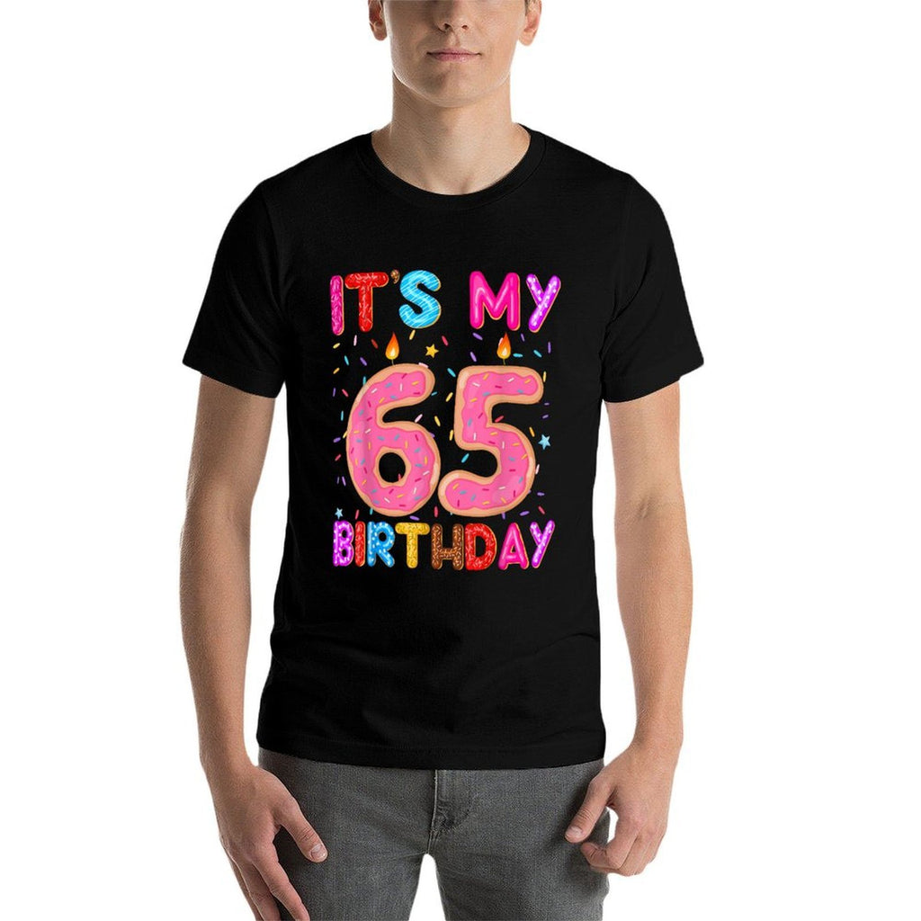 It's My 65th Birthday Sweet Donut 65 Year Old Funny Bday  Lightweight T-Shirt