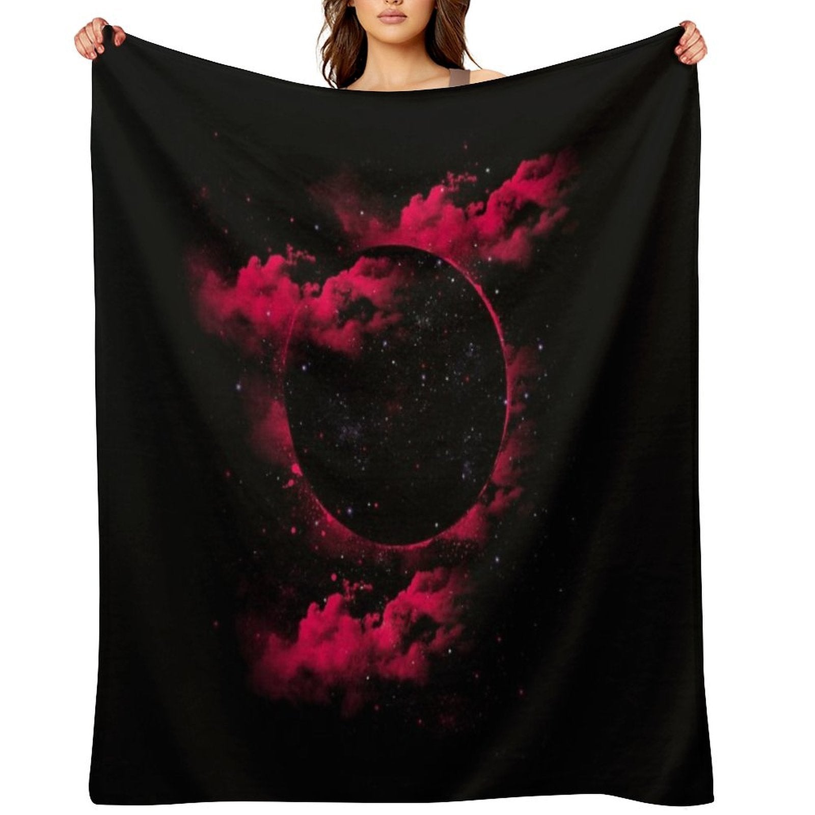 Black Hole Easy Care Throw Blanket