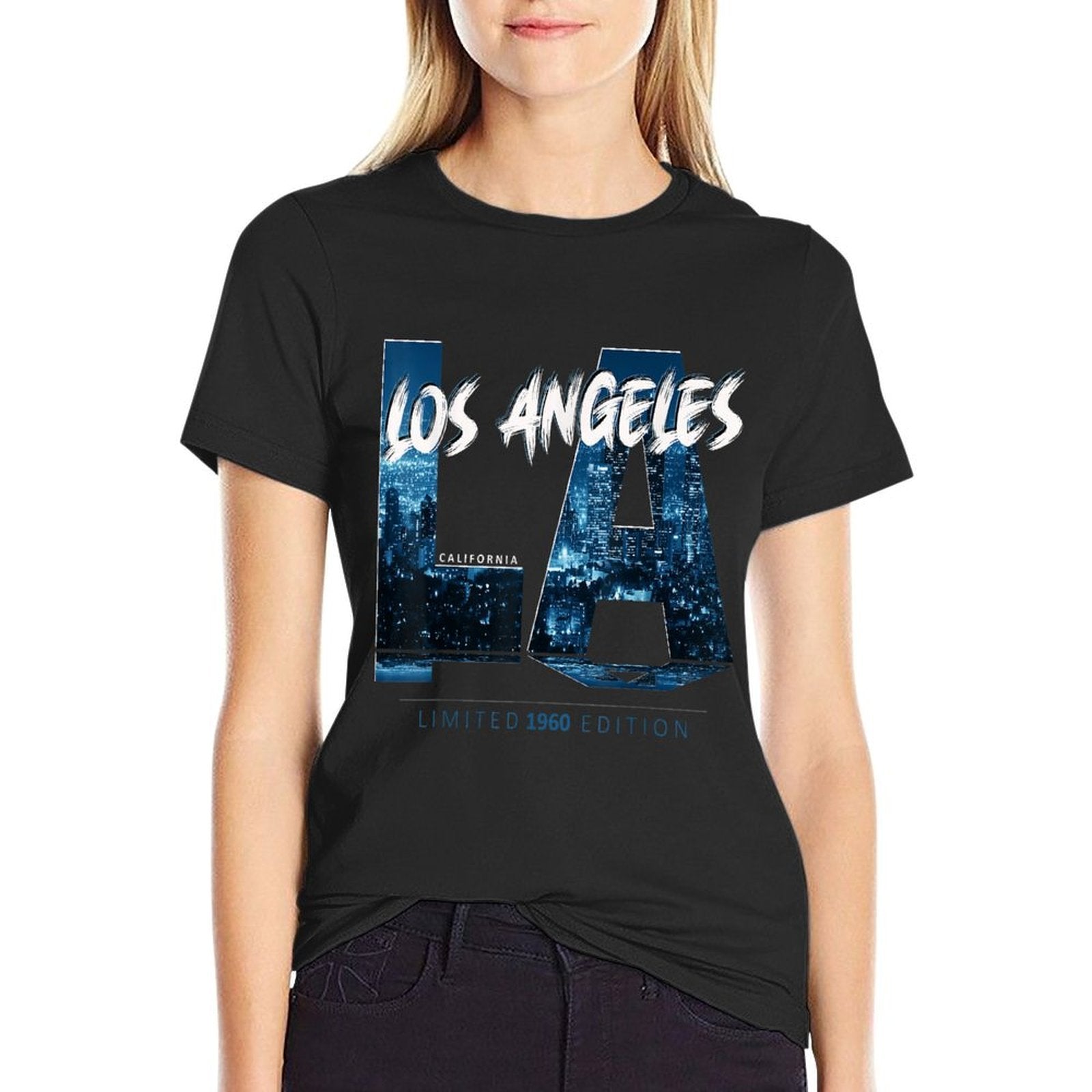 Los Angeles California Limited 1960 Edition  Heathered Texture T-Shirt