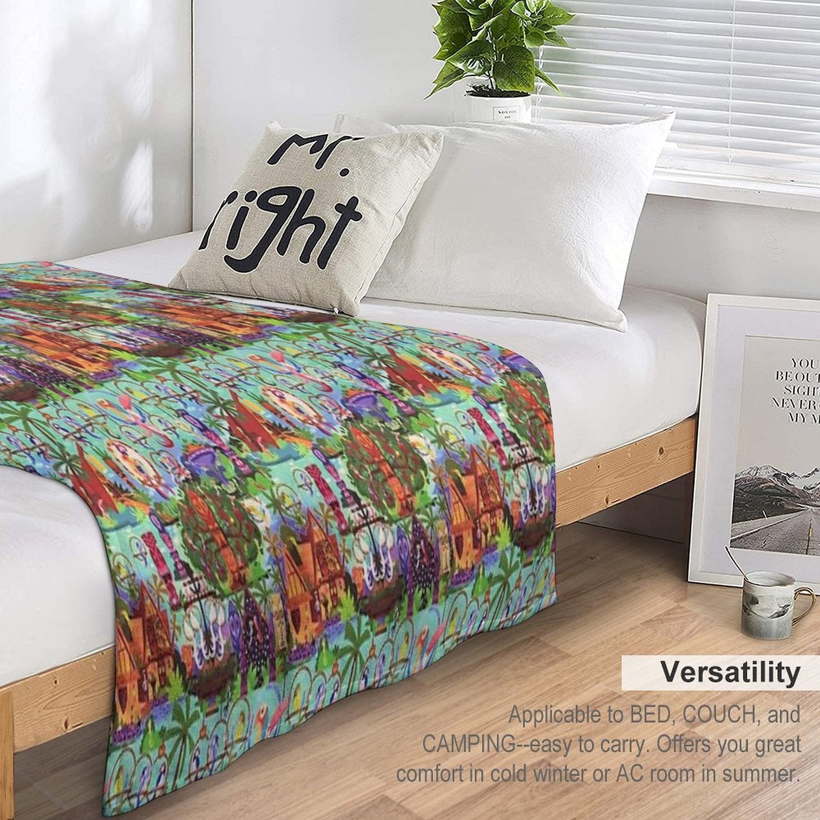 The ORIGINAL Enchanted Tiki Room Collage Gift-ready Throw Blanket