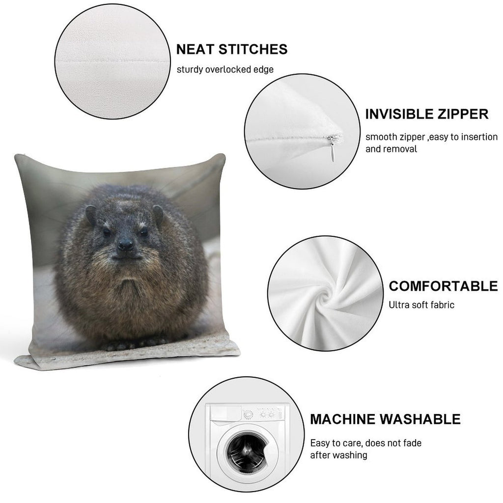 Rock Hyrax Soft Warmth Comfort Throw Pillow