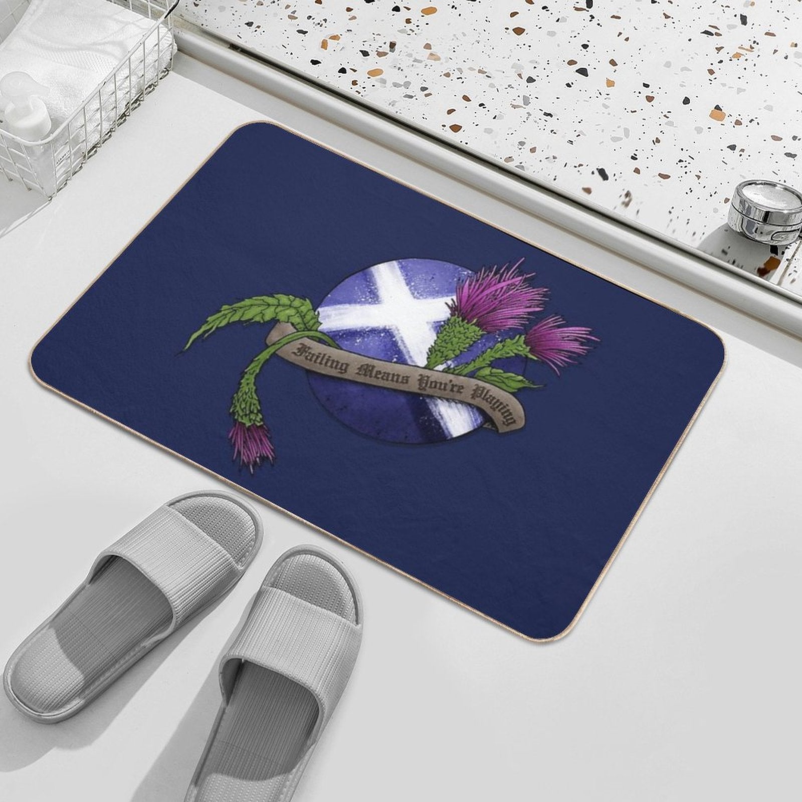 Failing Means You're Playing  Toxin-Free Bath Mat
