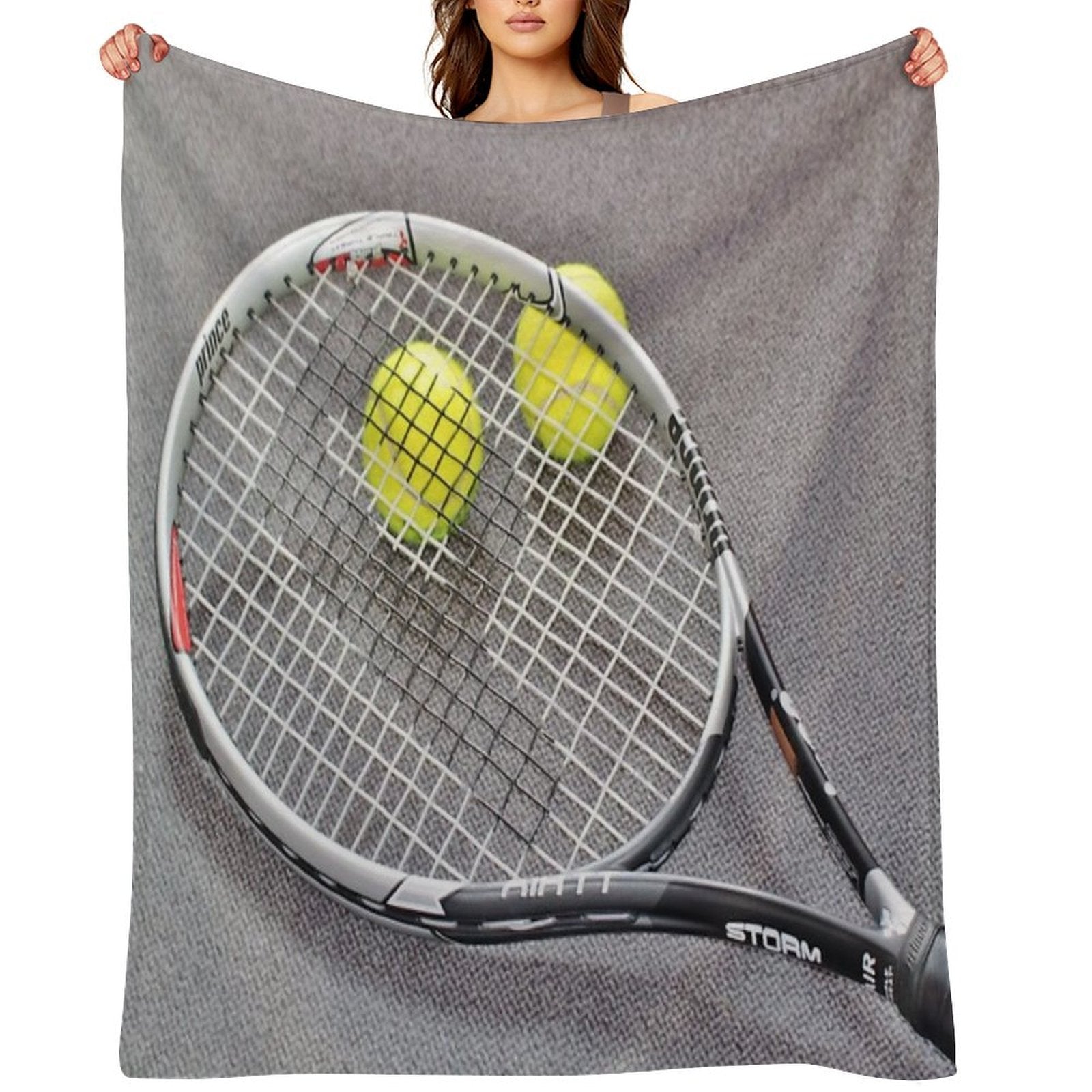 Tennis Ball Machine-washable Throw Blanket