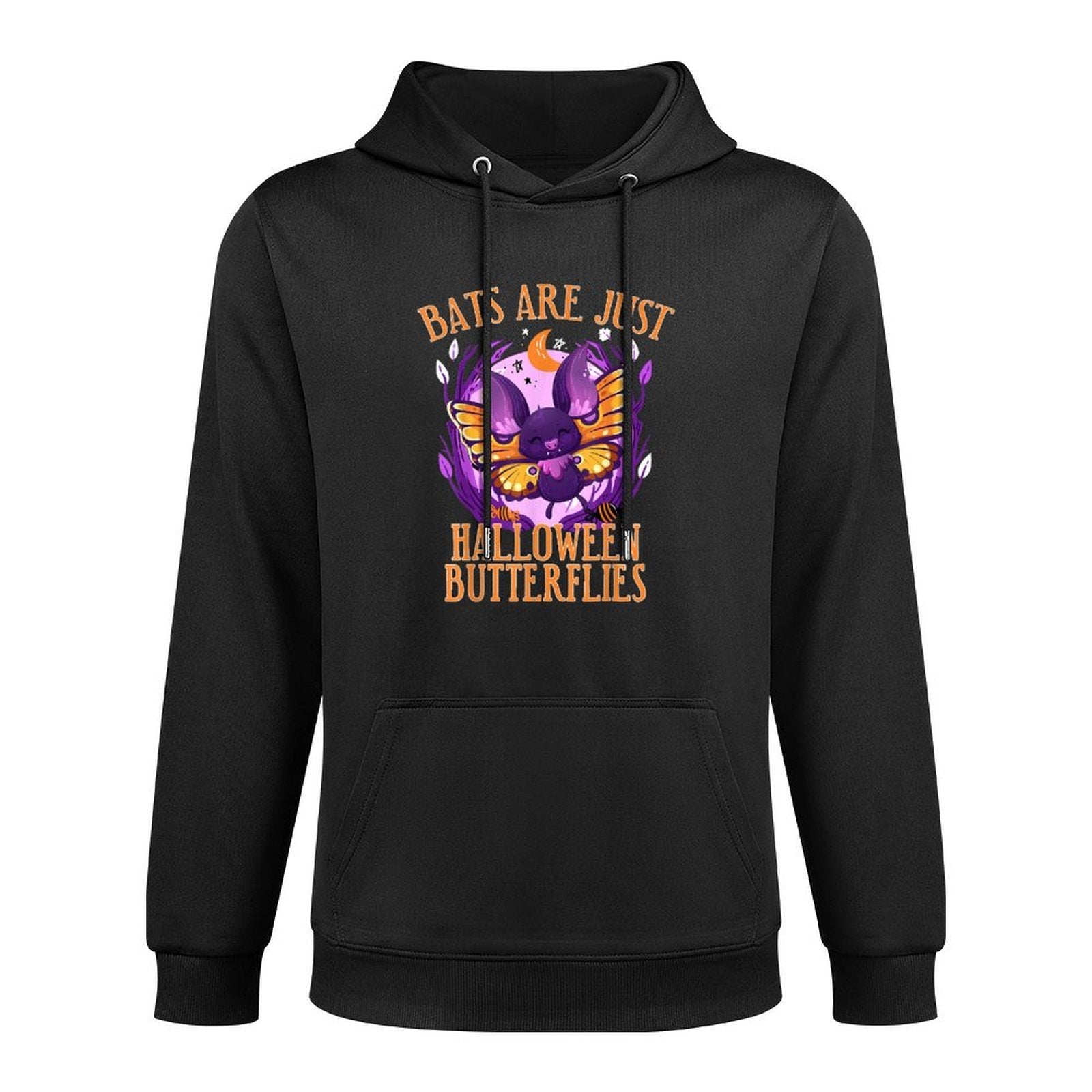 Bats Are Just Halloween Butterflies The Cute Halloween Durable Construction Hoodie