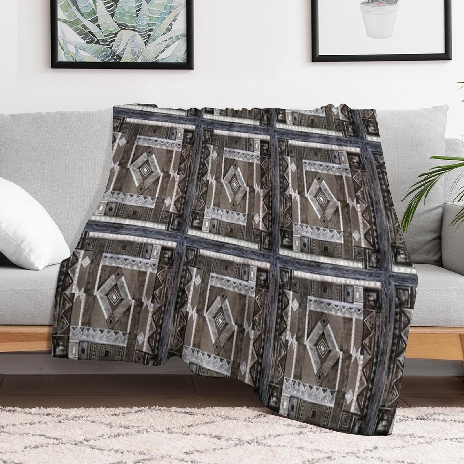 Ethnic Multi-functional Throw Blanket