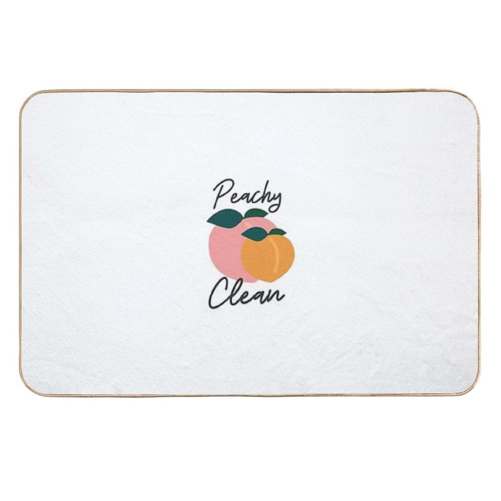 Peachy Clean Bathroom Printable  Repositionable Bath Mat