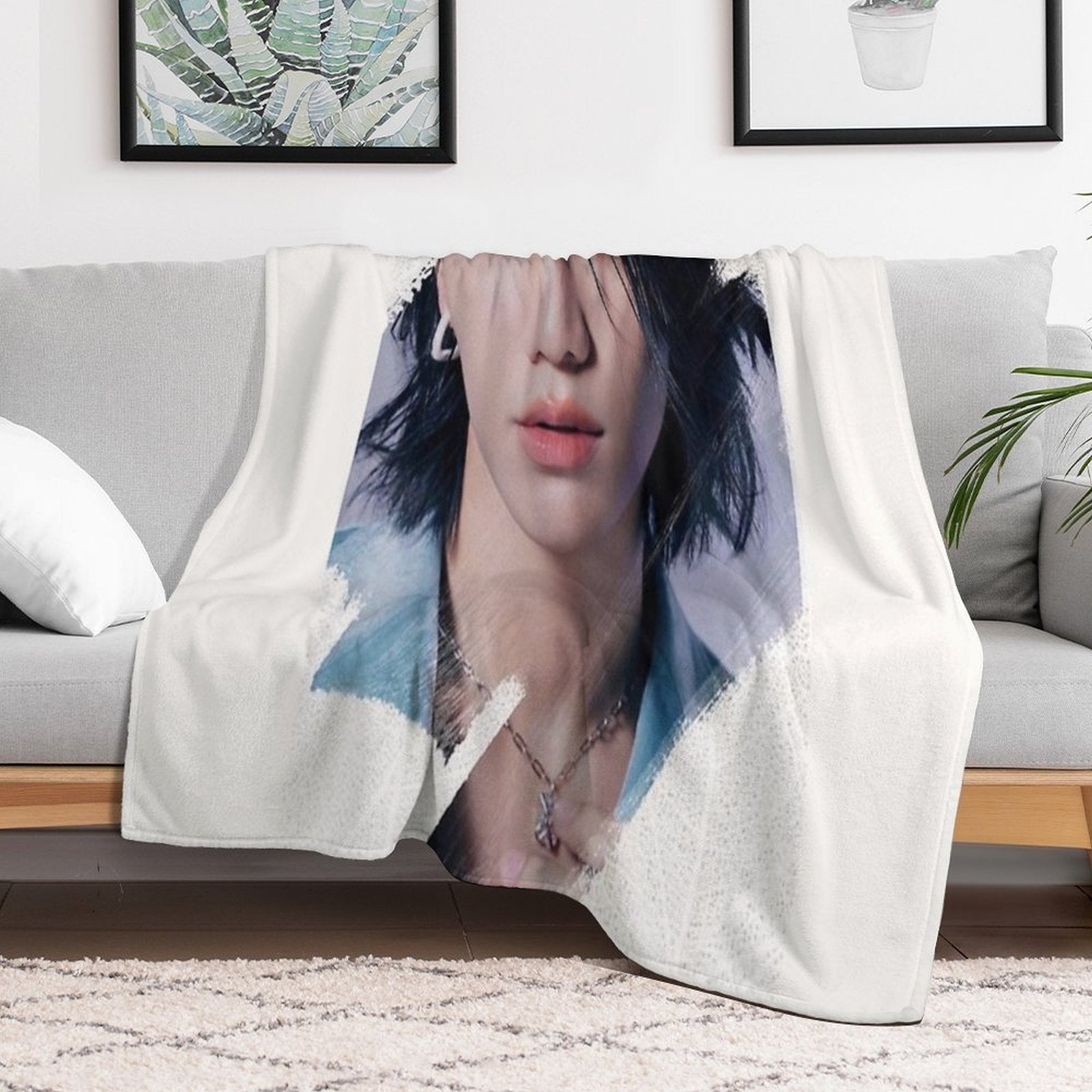 Jeff Satur Saturdayss Favourite Boy BL SERIES Star Actor Thai Asian Cutie Pie Compact Throw Blanket