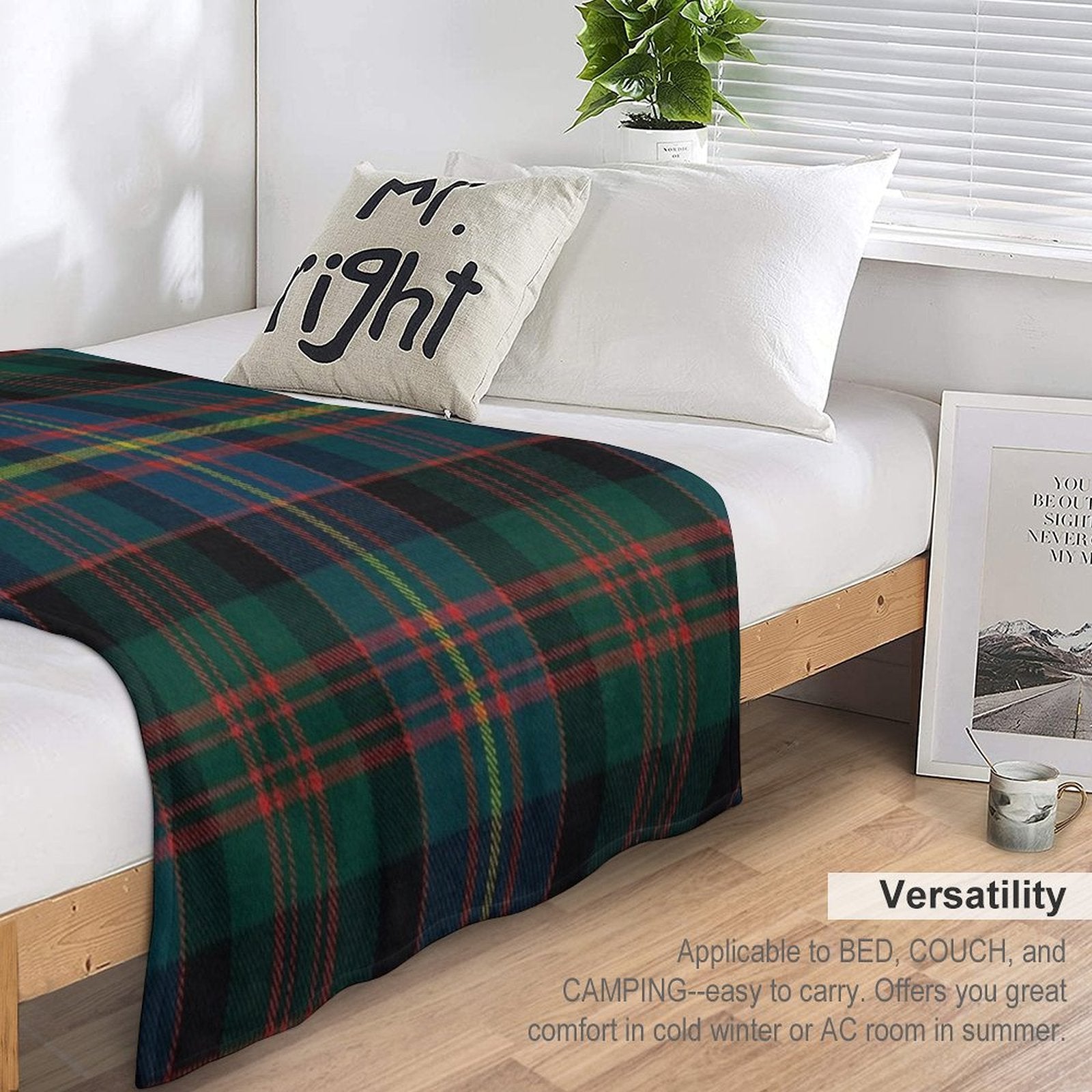 Cameron Of Erracht Scottish Tartan Anti-pilling Throw Blanket