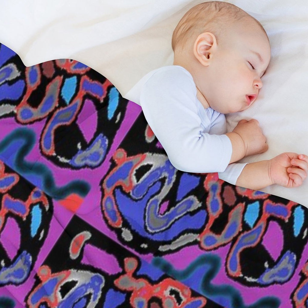 Snakeely Abstract Plush Throw Blanket