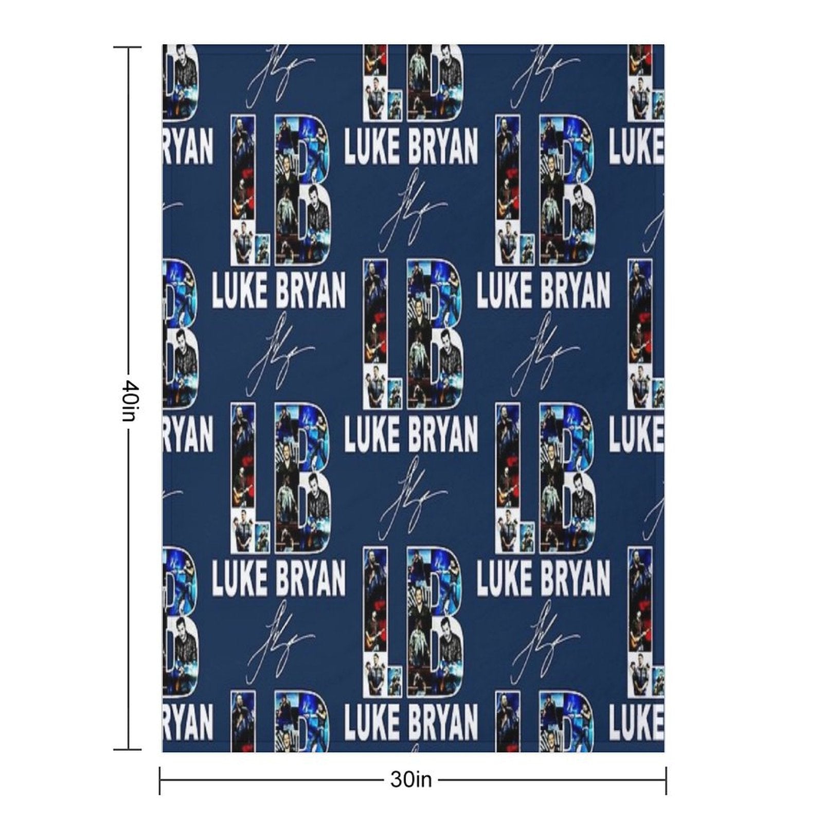 Country Music Tour Signature Machine-washable Throw Blanket