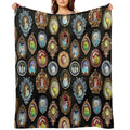 Budgies in Hats Quick-dry Throw Blanket