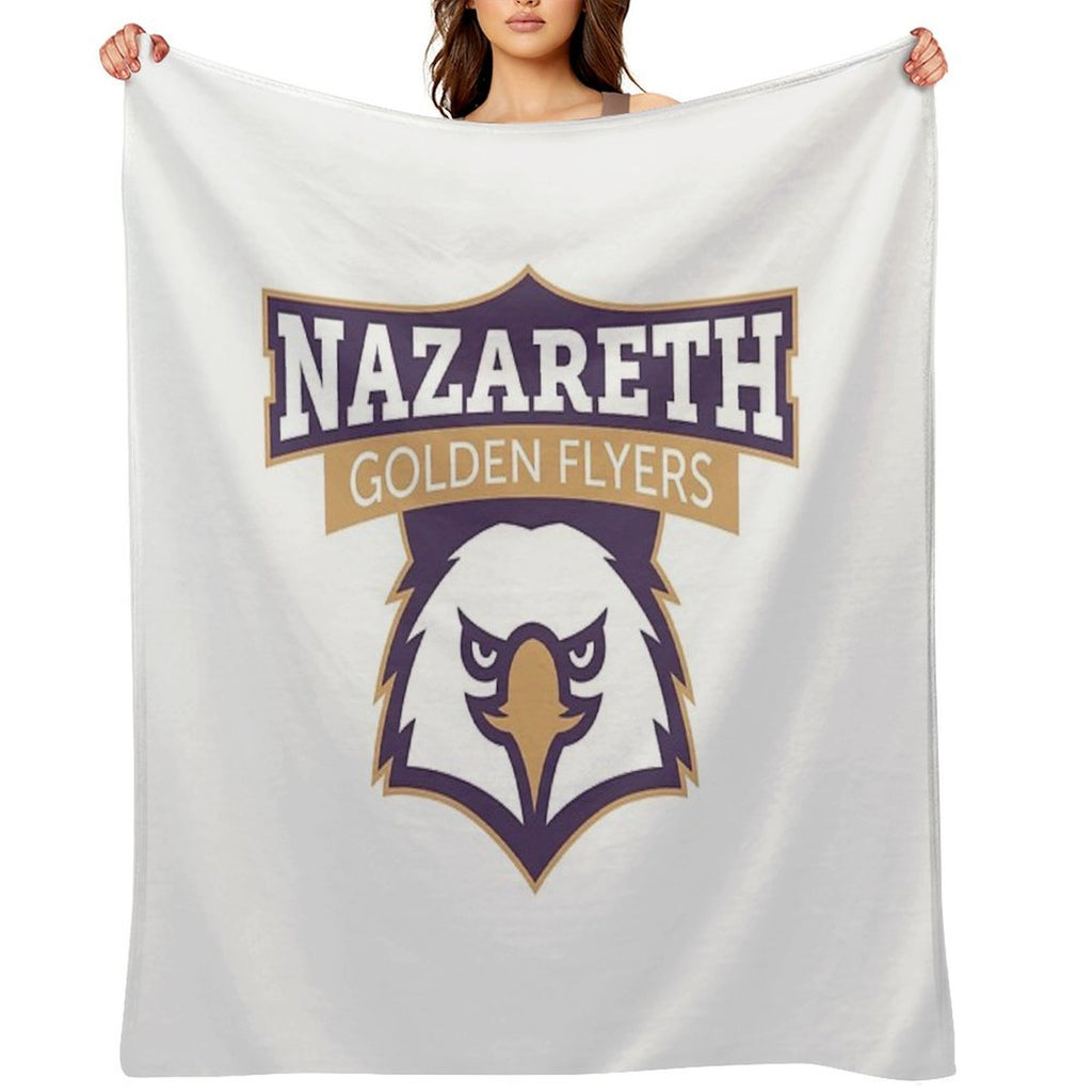 Nazareth College Golden Flyers Eco-conscious Throw Blanket