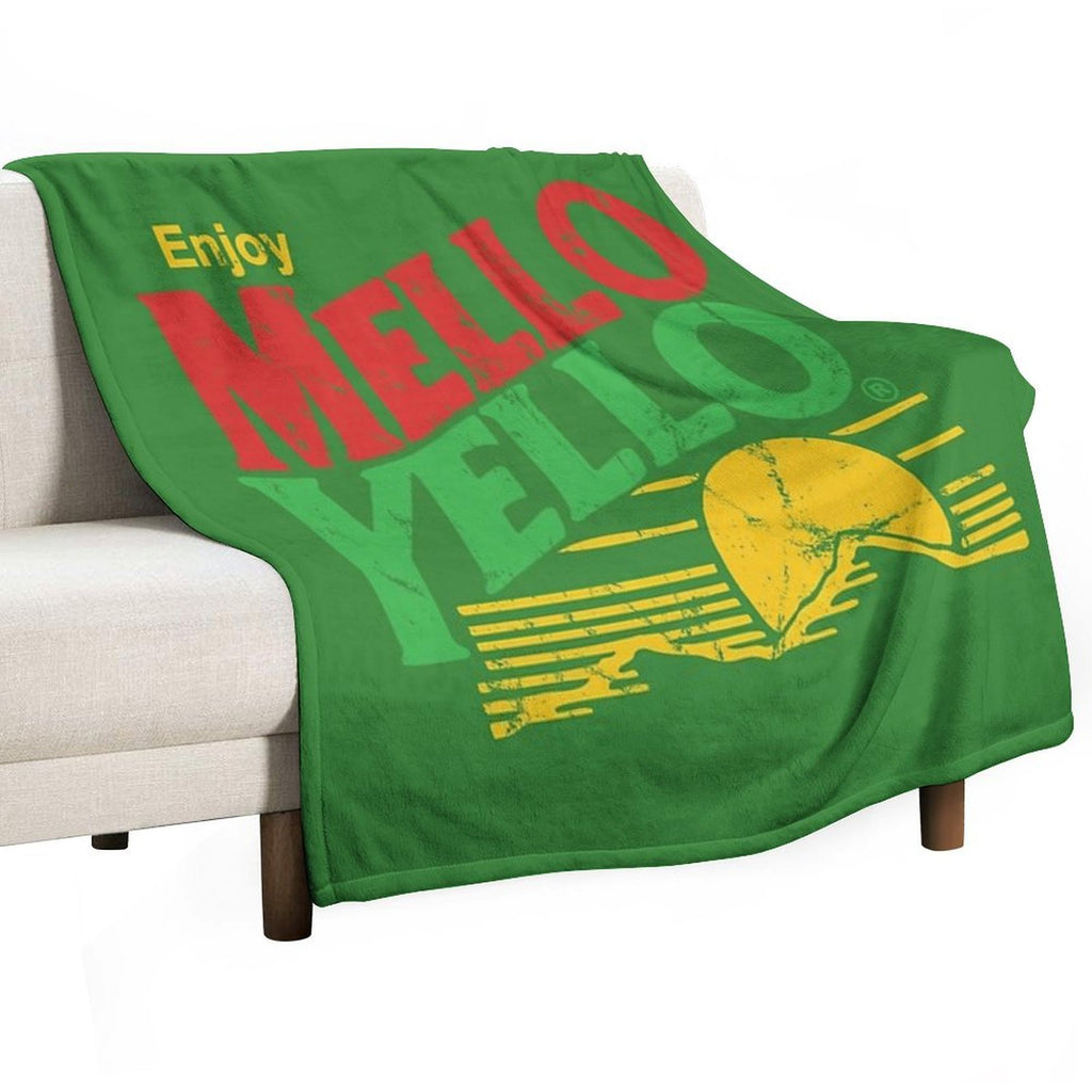 Enjoy Mello Yello (vintage) Quick-dry Throw Blanket