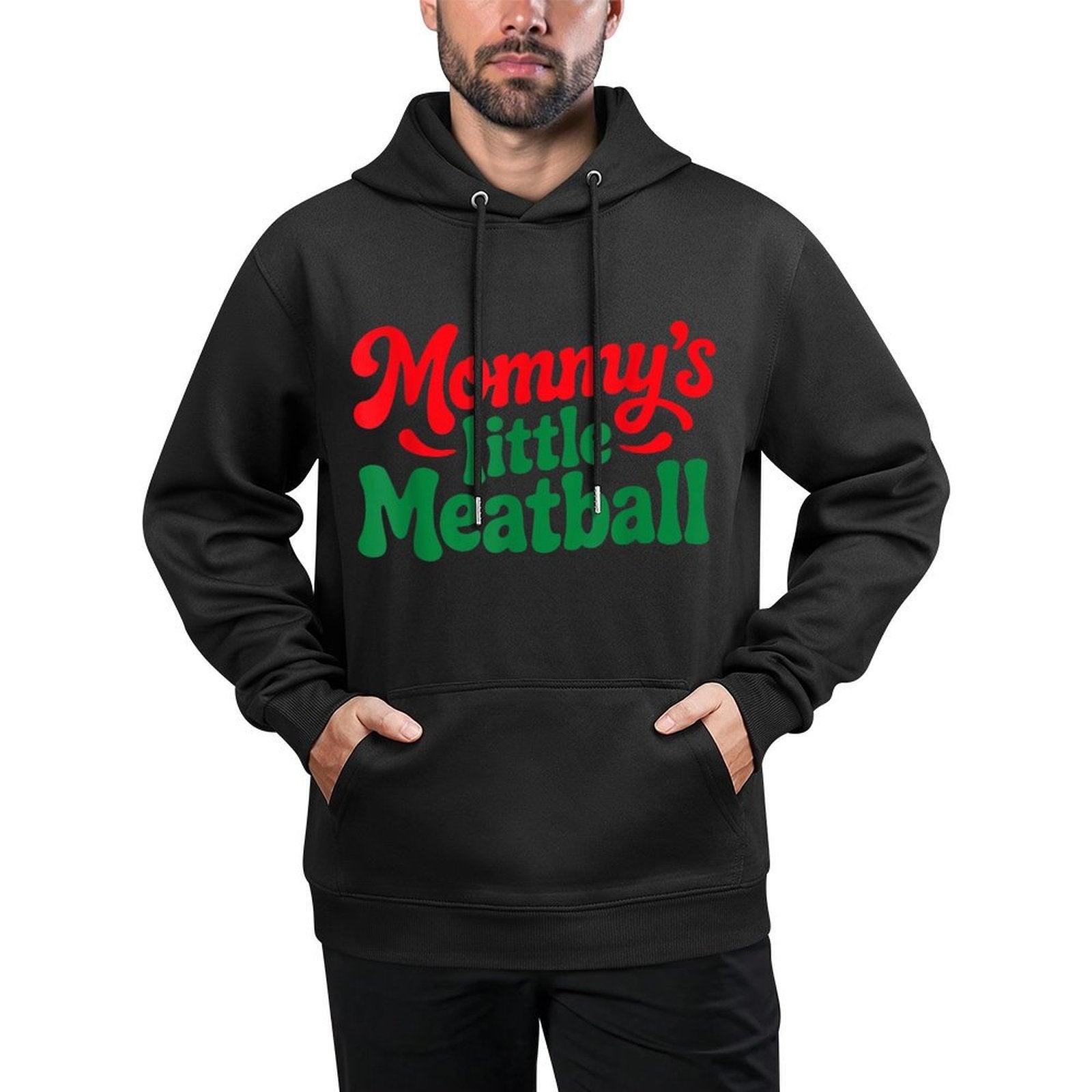 Mommys Little Meatball Italian Funny Relaxed Fit Hoodie