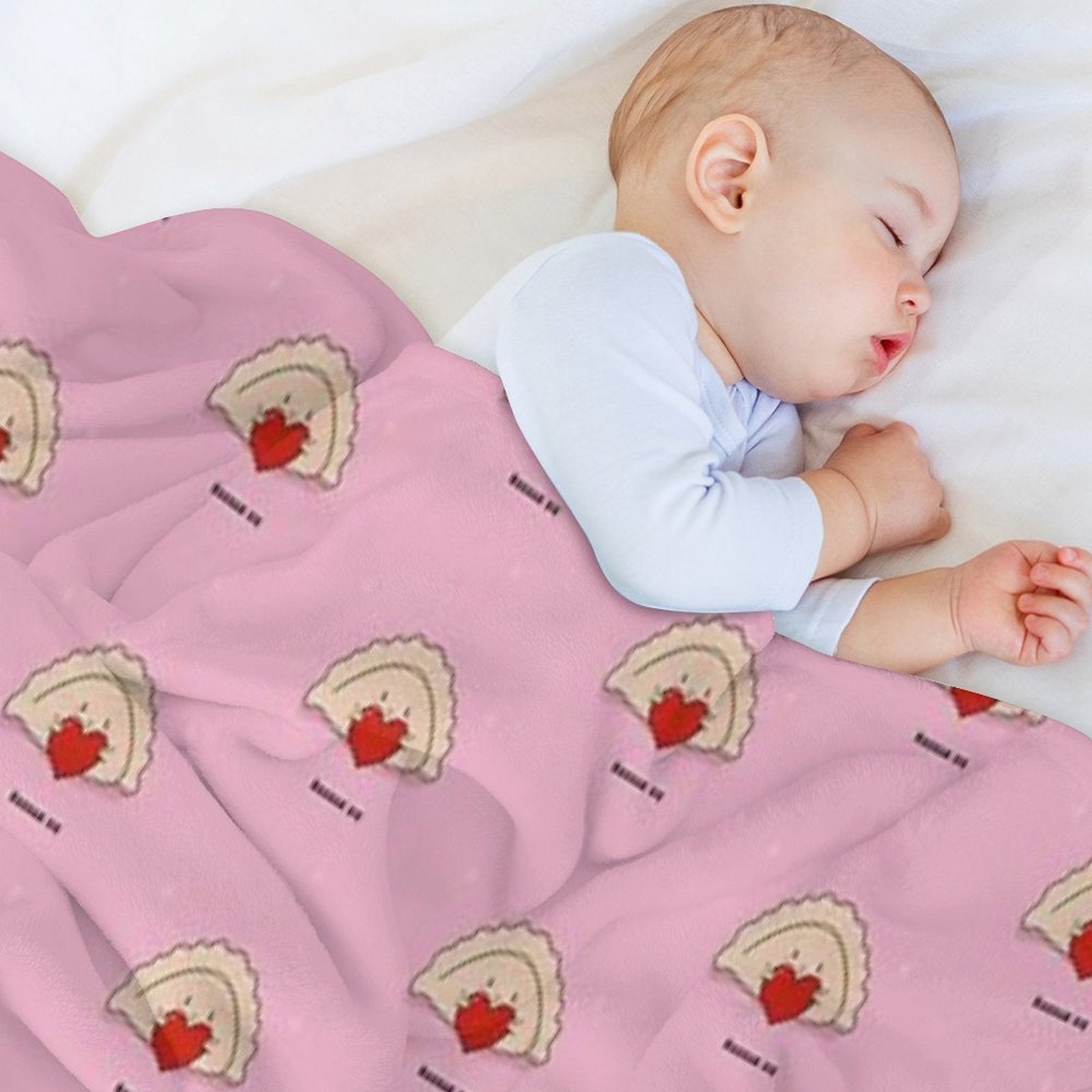 Kocham Cie Cute Pierogi Card with An Adorable Polish Dumpling Anti-pilling Throw Blanket
