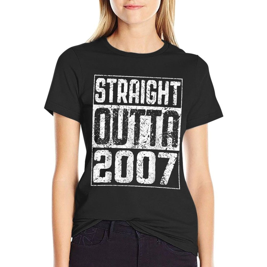 Straight Outta 2007 17th Birthday  Affordable Price T-Shirt