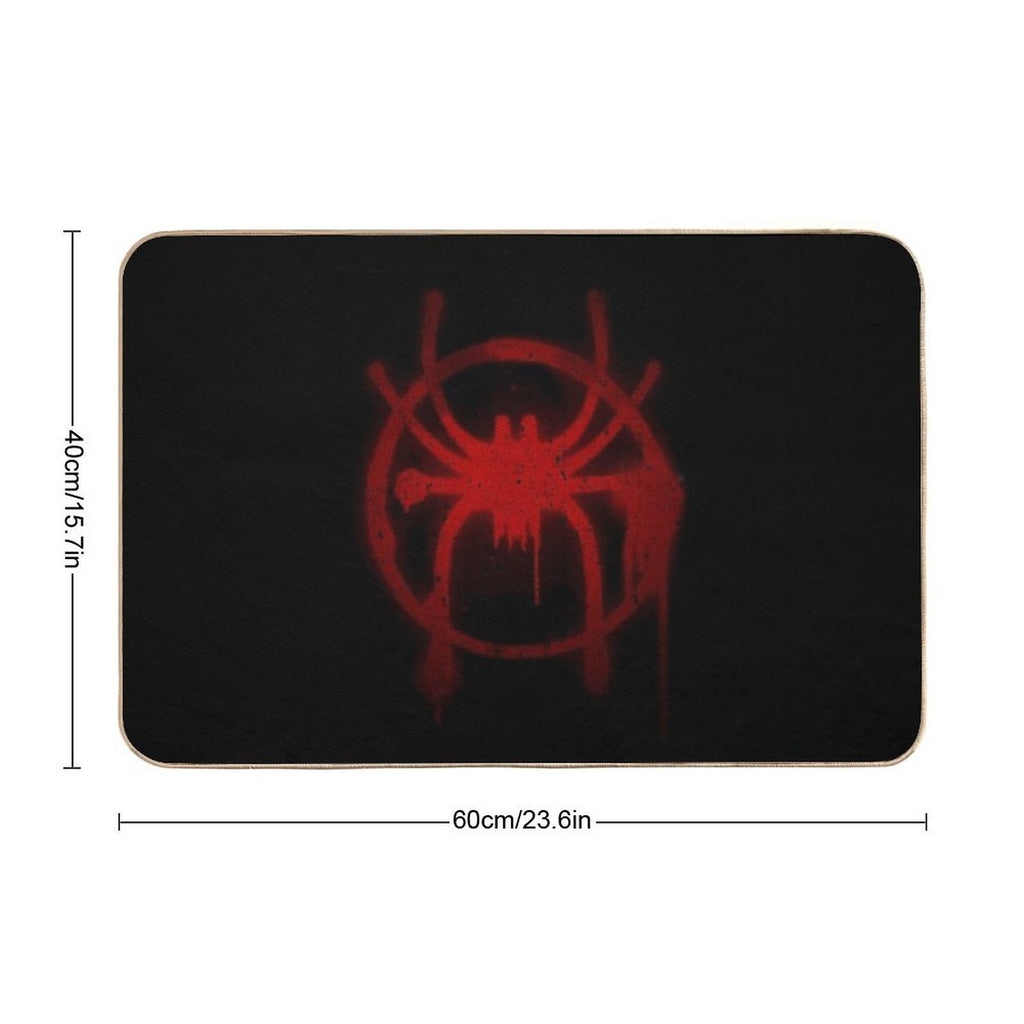 Miles Morales Spider Symbol  Slip-Resistant Bath Mat