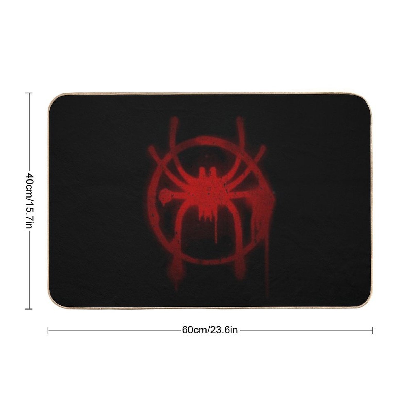 Miles Morales Spider Symbol  Slip-Resistant Bath Mat