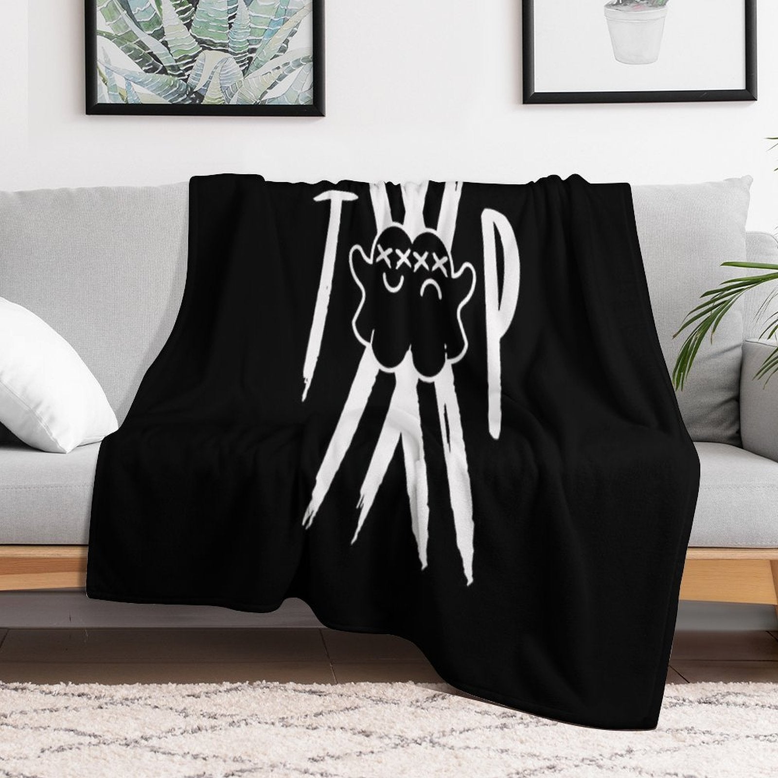 Twin Paranormal Merch Ghost Gang Quick-dry Throw Blanket