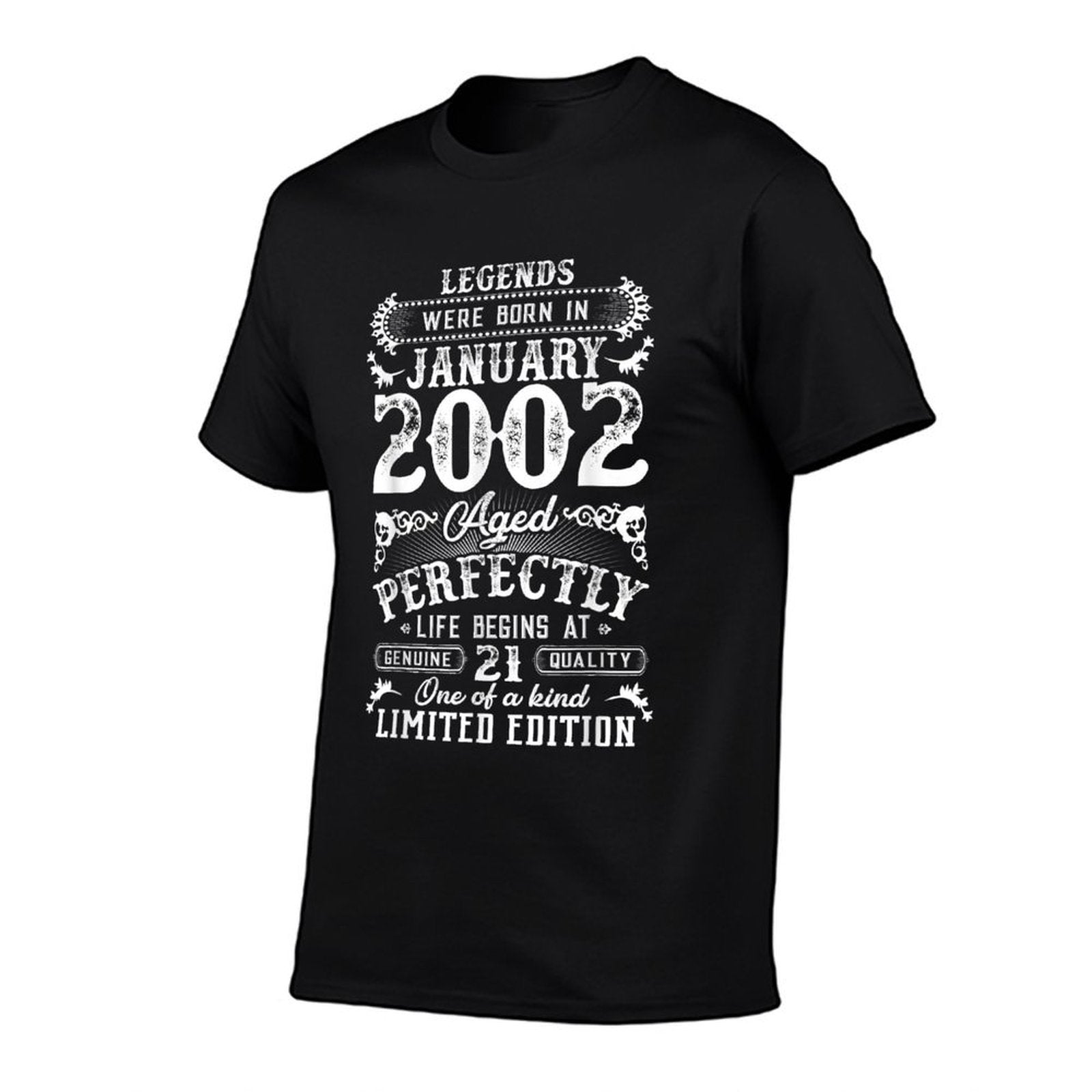 Legends Were Born In January 2002 21st Birthday  Polyester Blend T-Shirt