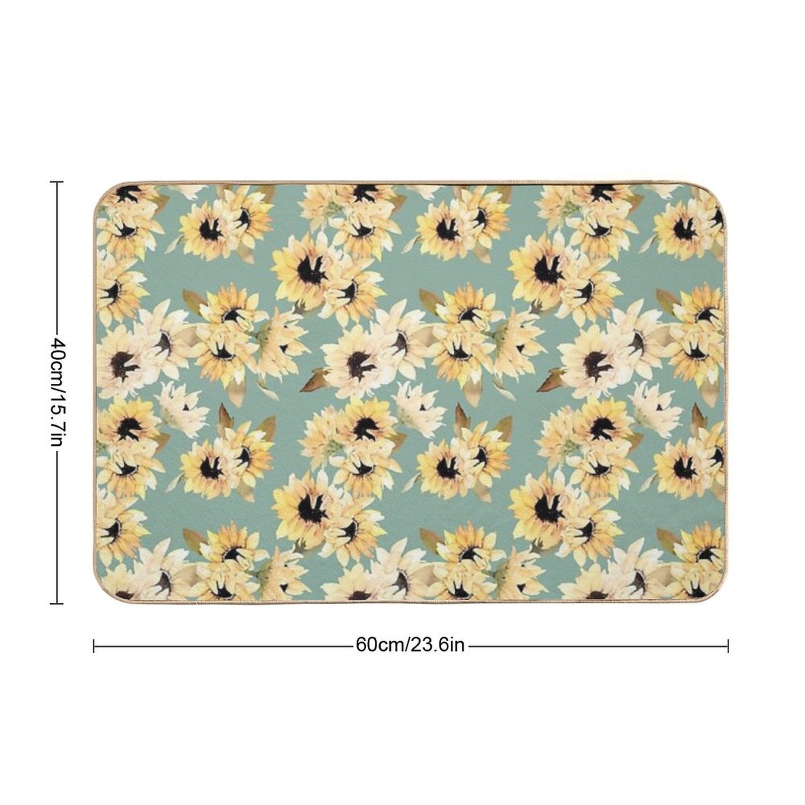 Blossom Sunflowers  Absorbent Bath Mat